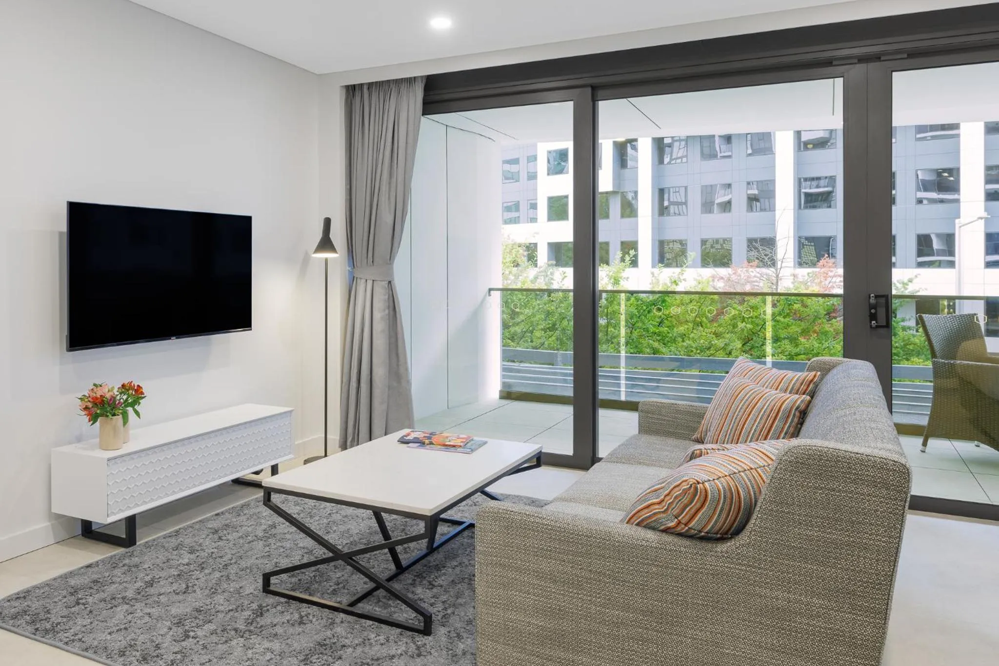 Living room in Meriton Suites Canberra