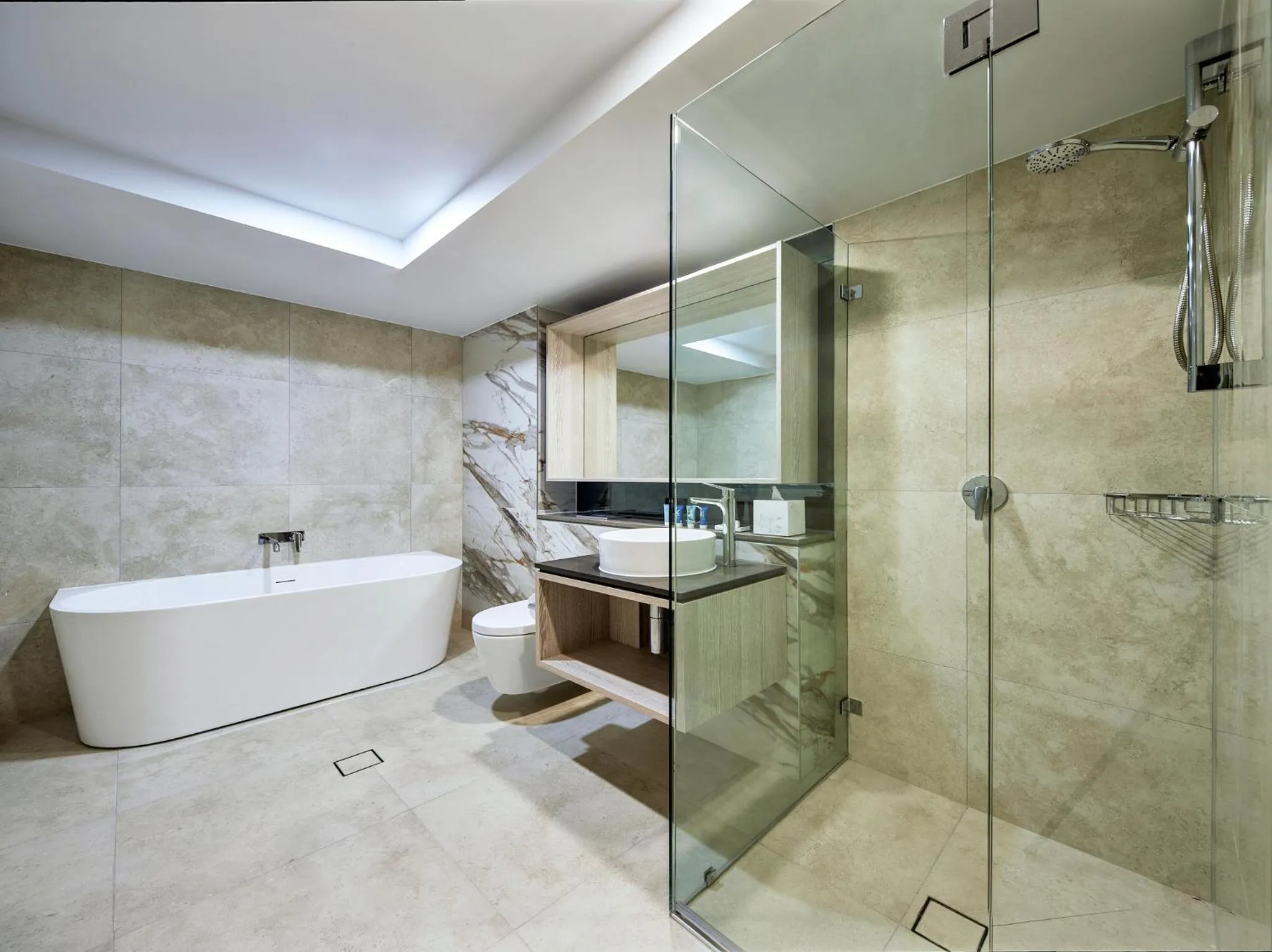 Bathroom in Meriton Suites Canberra