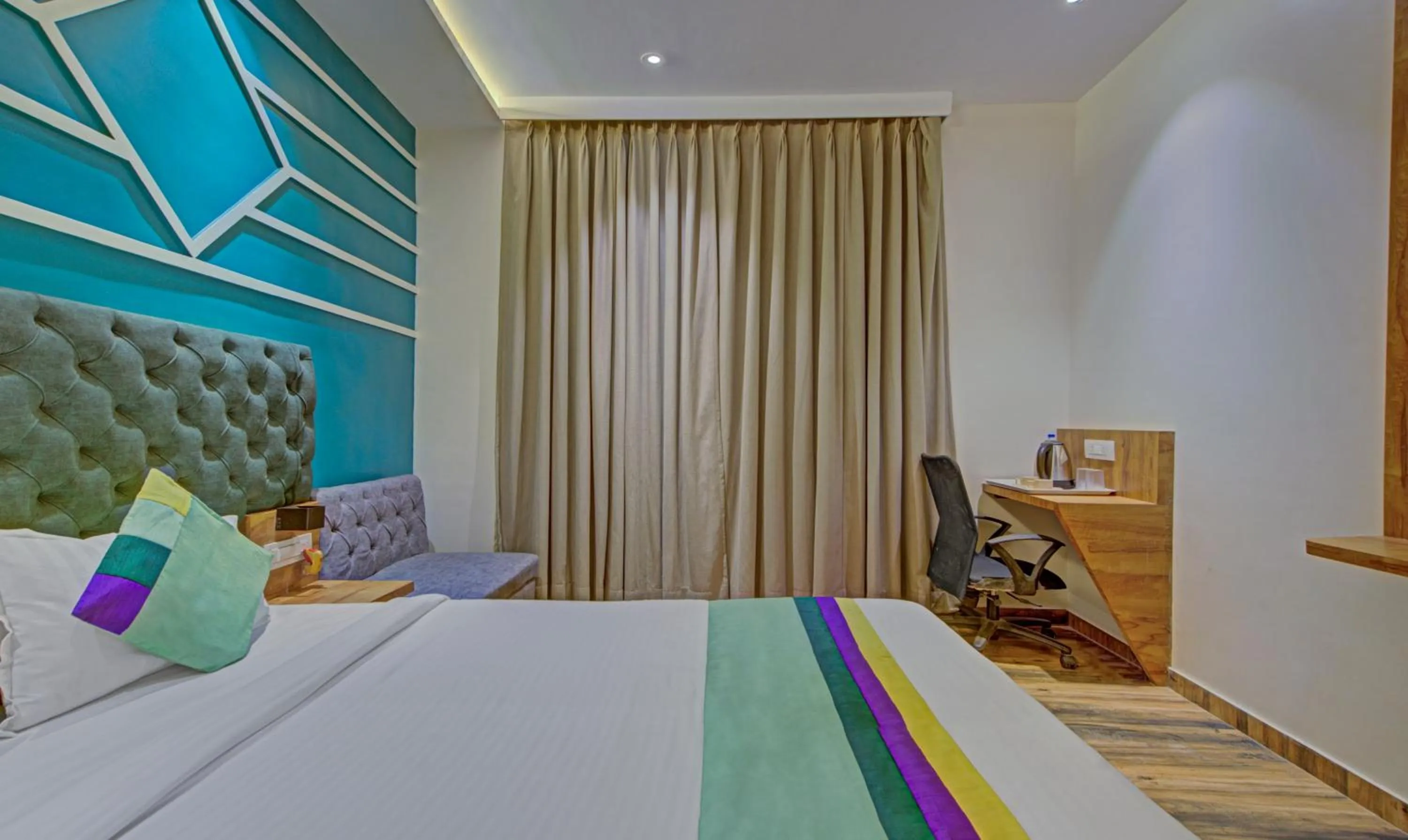 Bedroom, Bed in Treebo Prince Andheri East