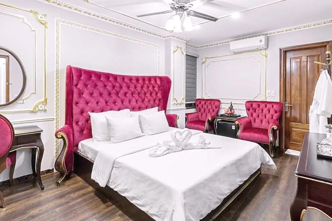 Bed in Hoang Gia Hotel Ha Noi Capital