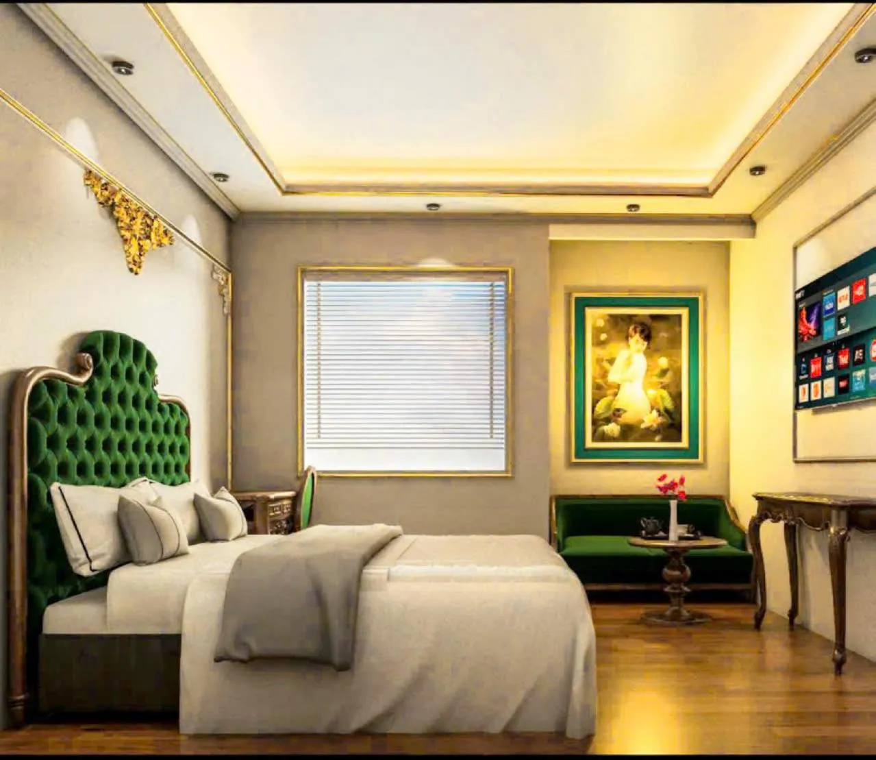 Bed in Hoang Gia Hotel Ha Noi Capital