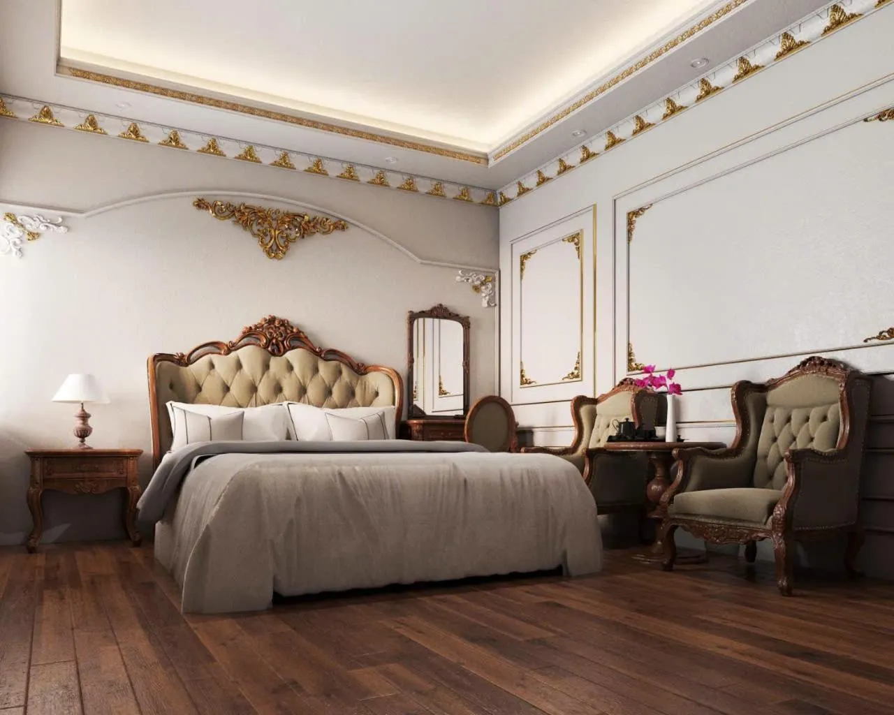 Bed in Hoang Gia Hotel Ha Noi Capital