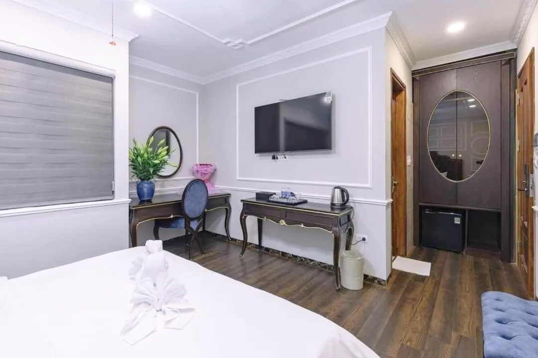 Bed in Hoang Gia Hotel Ha Noi Capital