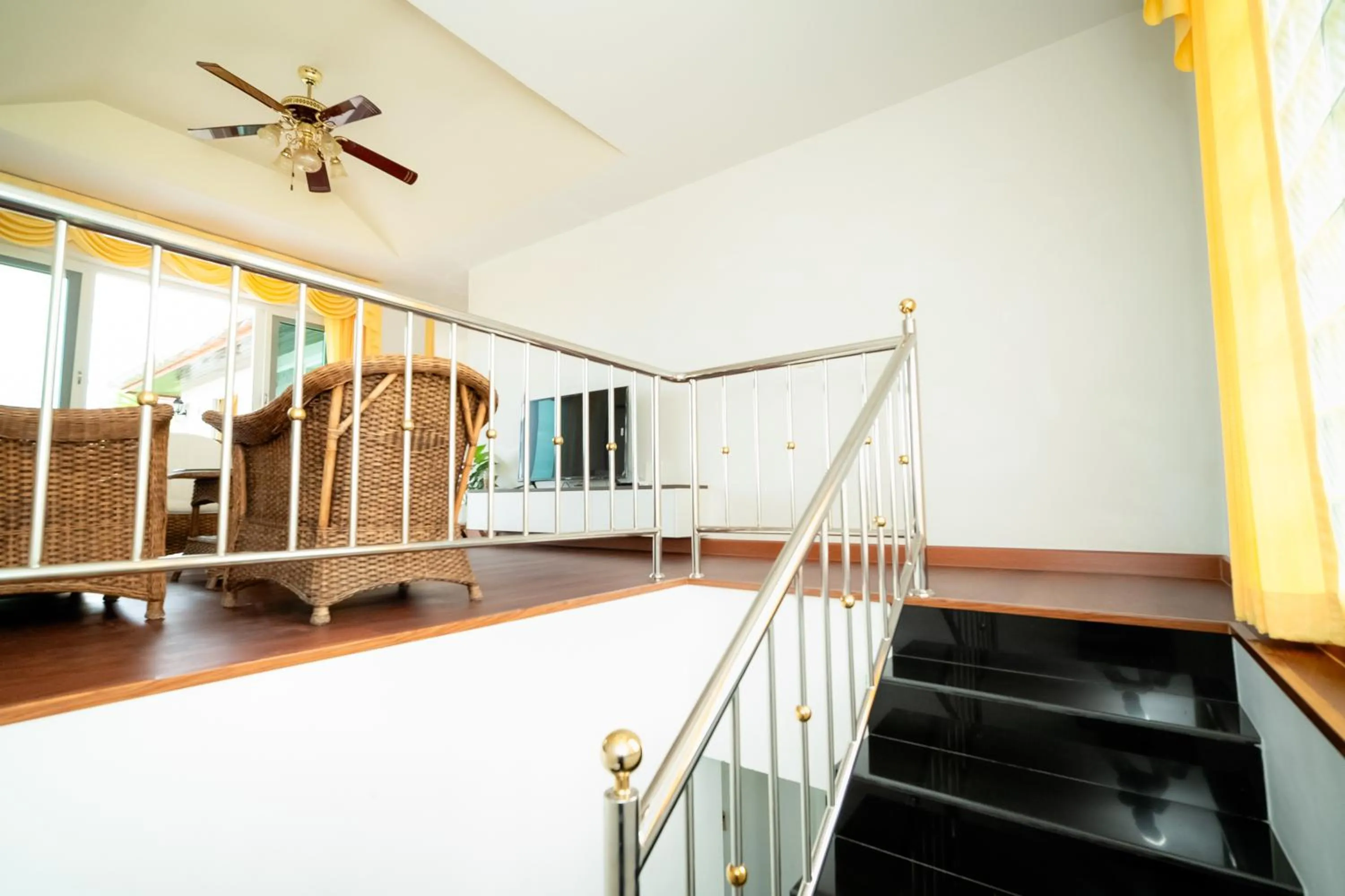 Bed in ฺBaan Waru seaview villa