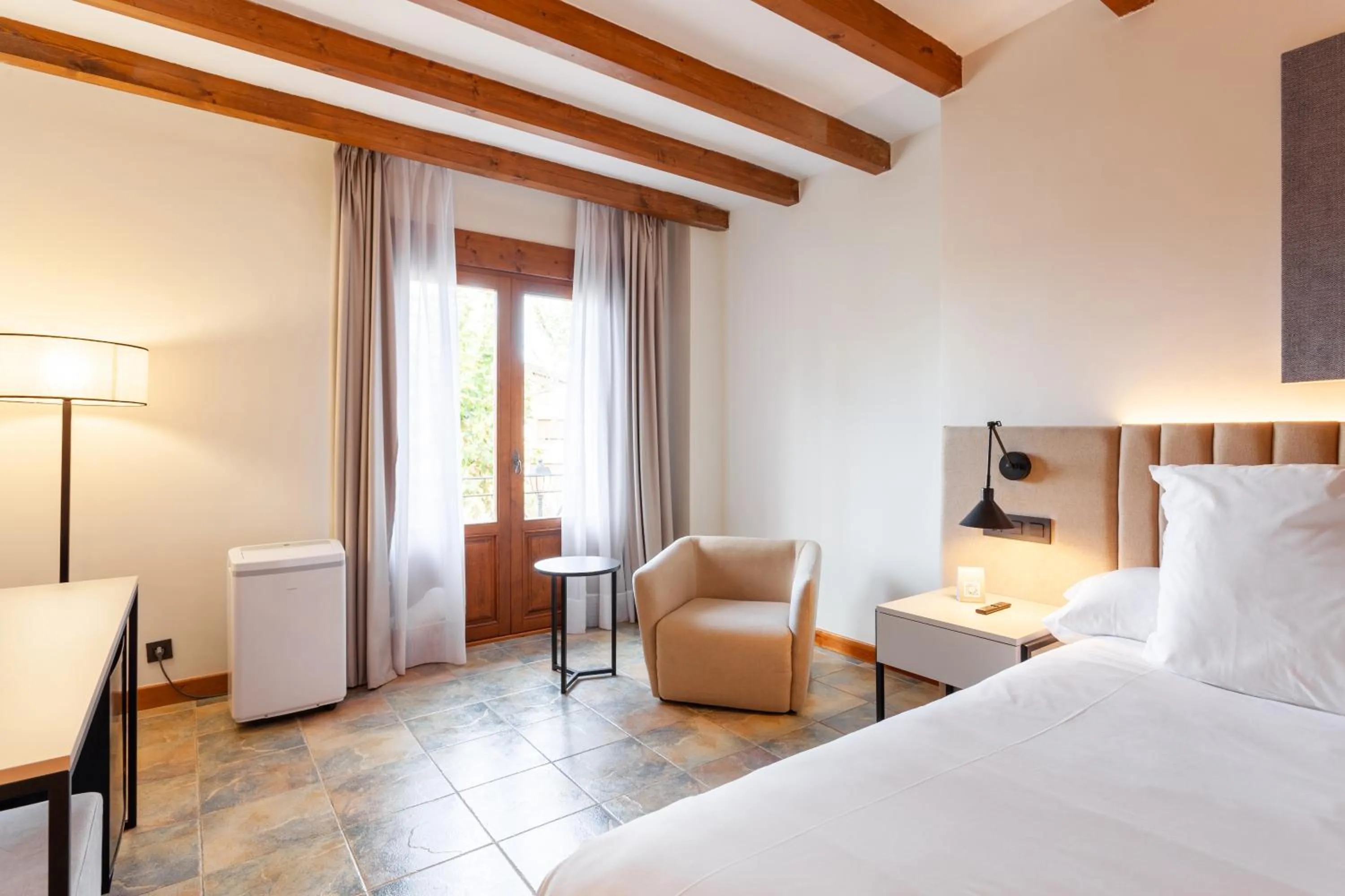 Bed in DWO Rioja Wine Hotel