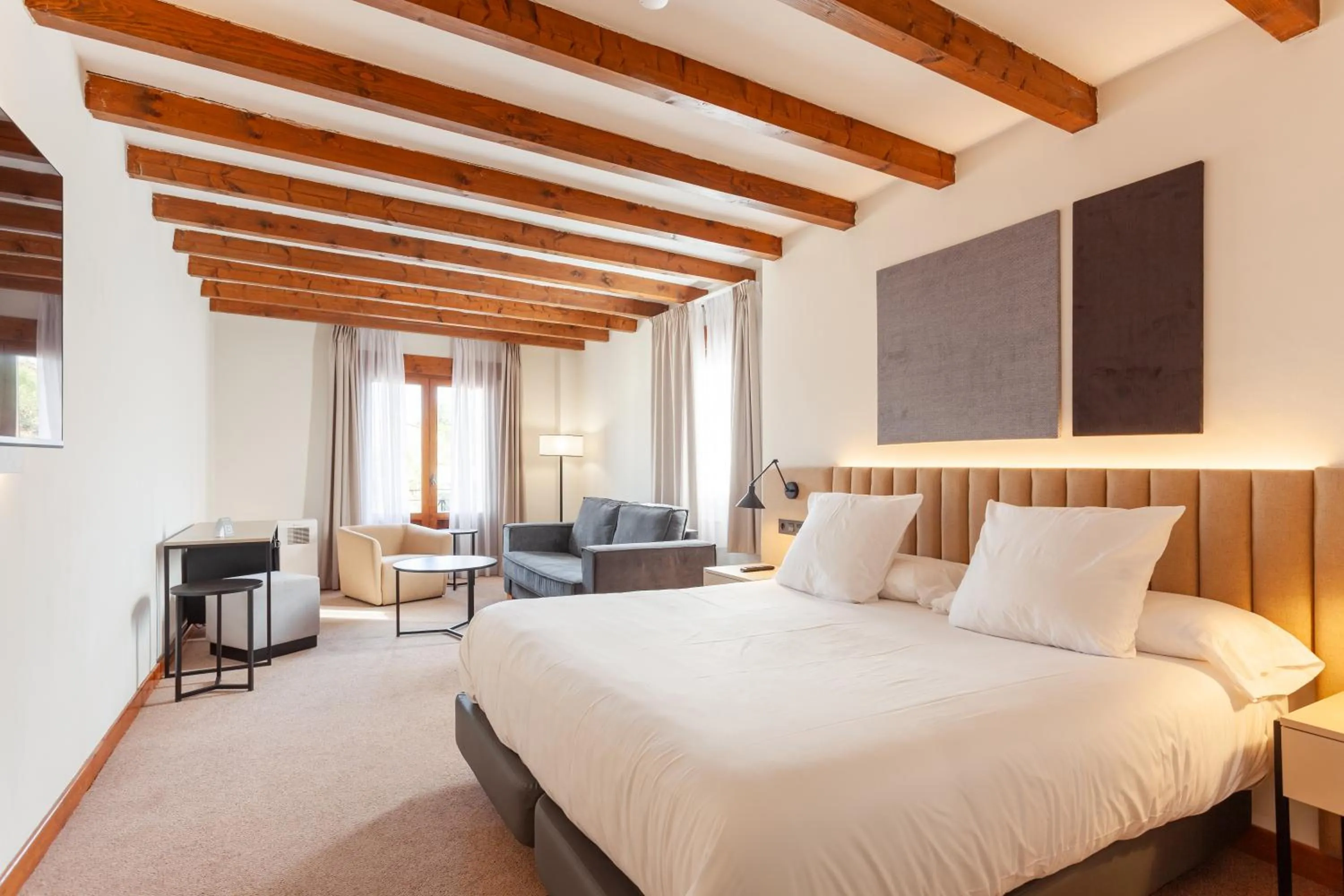 Bed in DWO Rioja Wine Hotel