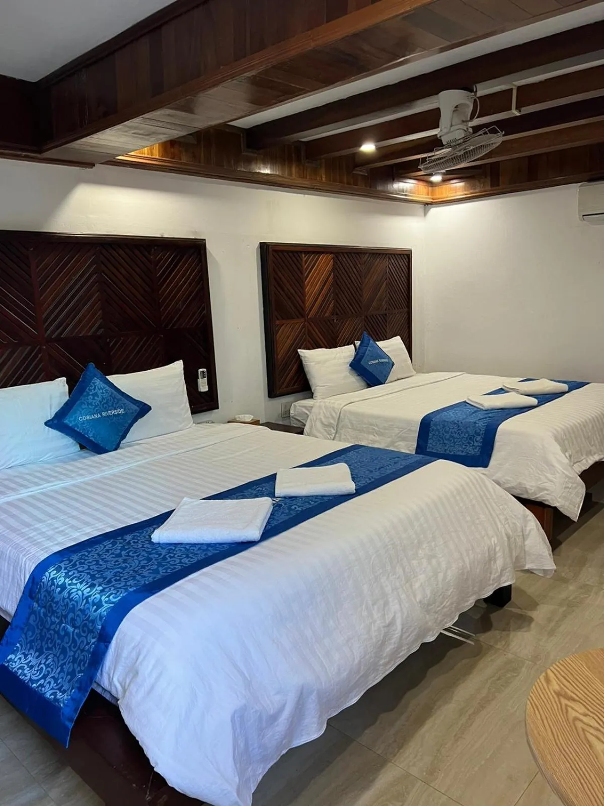 Photo of the whole room, Bed in NamKhan Riverside