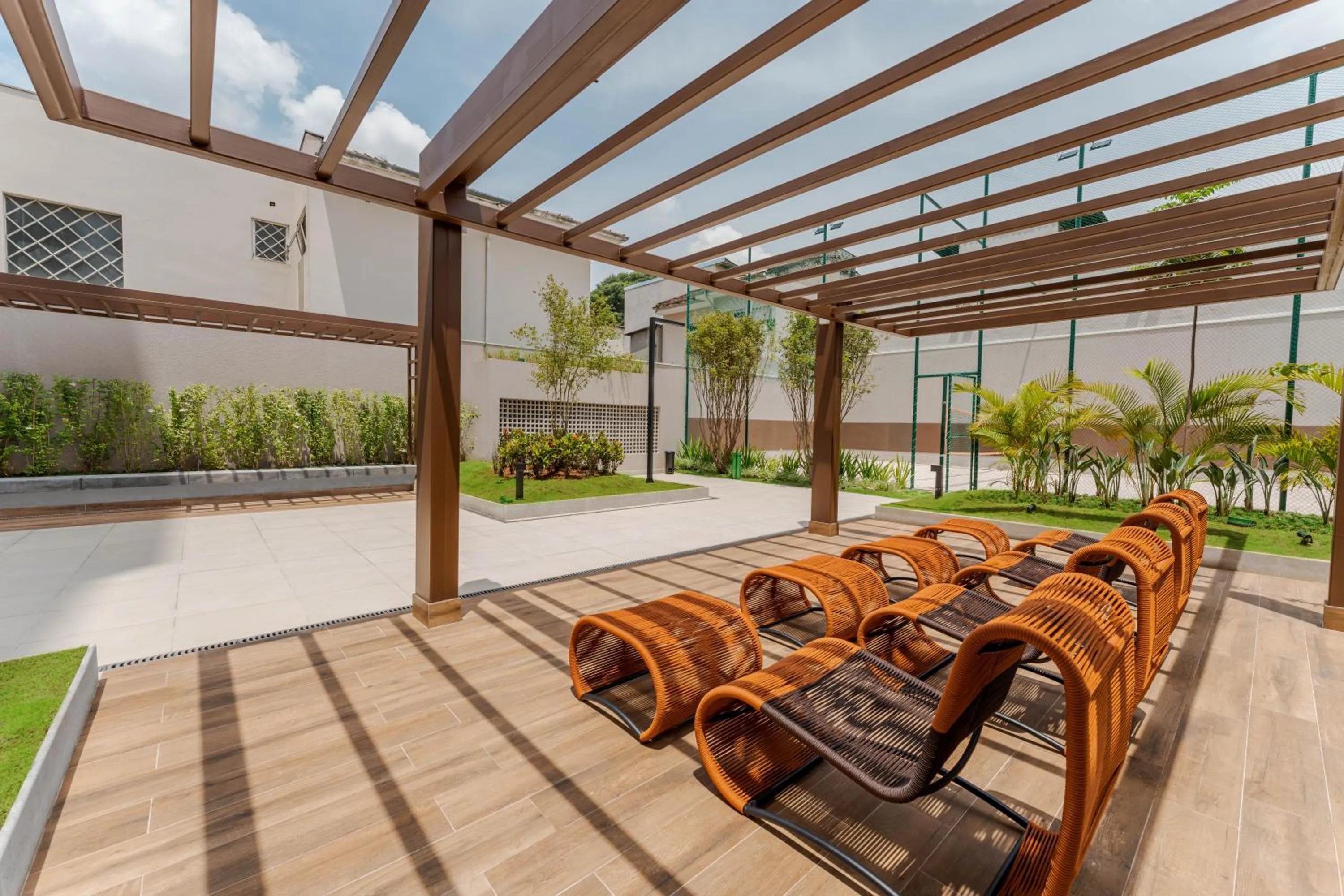 sunbed in Apartamentos Studio Allure Moema - Com café da manhã e Valet opcional, Recepção 24 horas