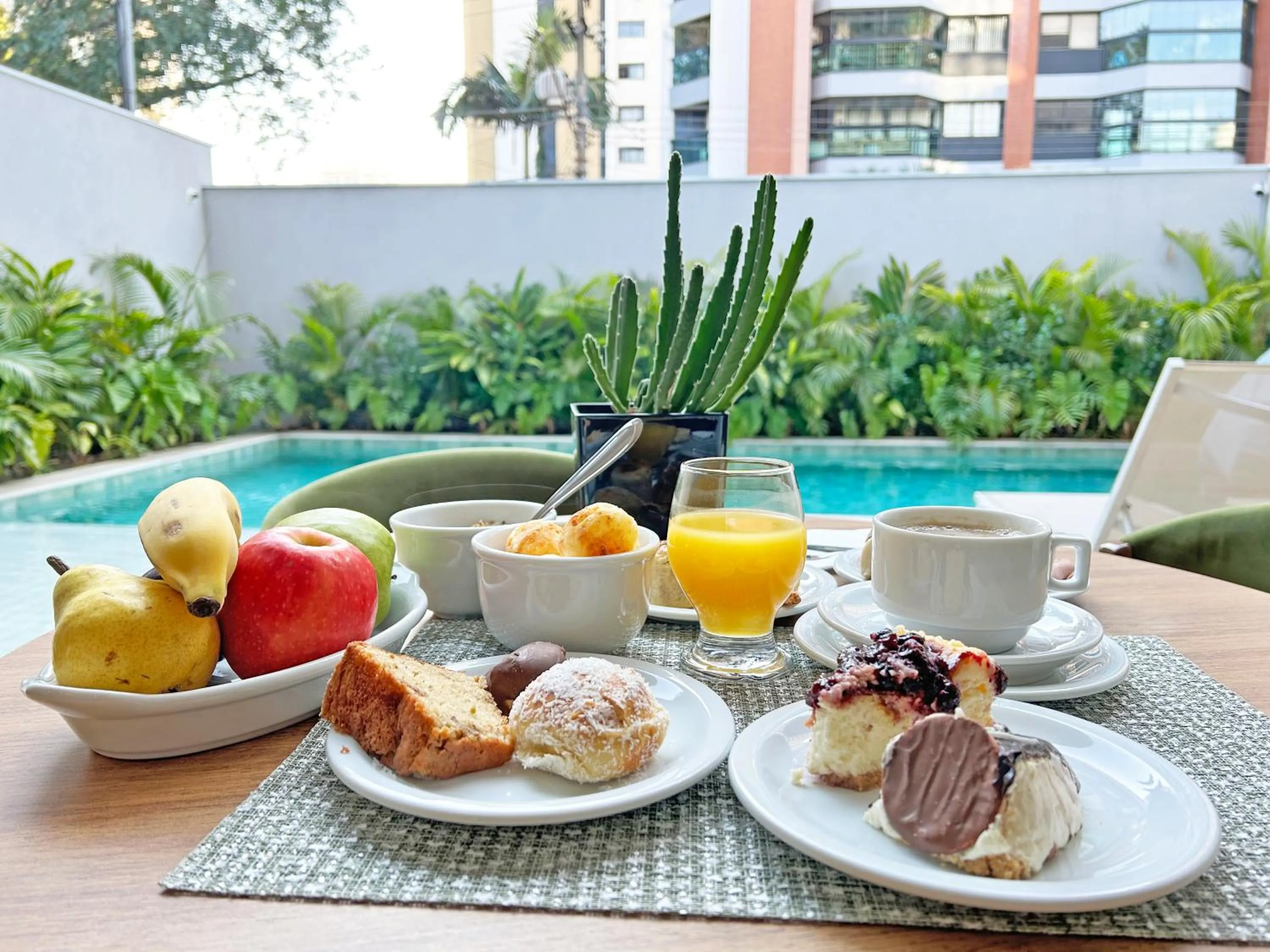 Breakfast in Apartamentos Studio Allure Moema - Com café da manhã e Valet opcional, Recepção 24 horas