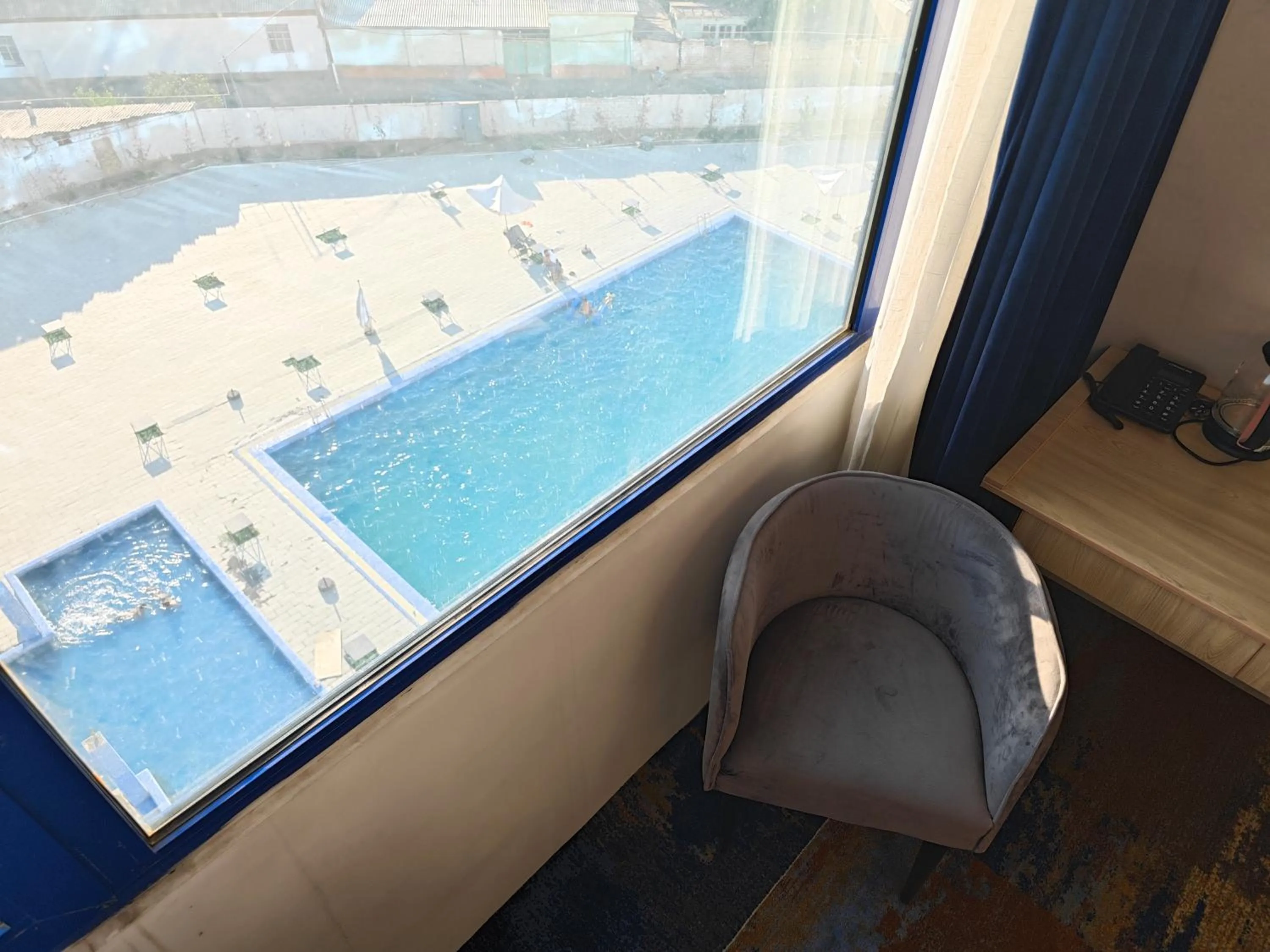 Pool view in Andijon International Hotel