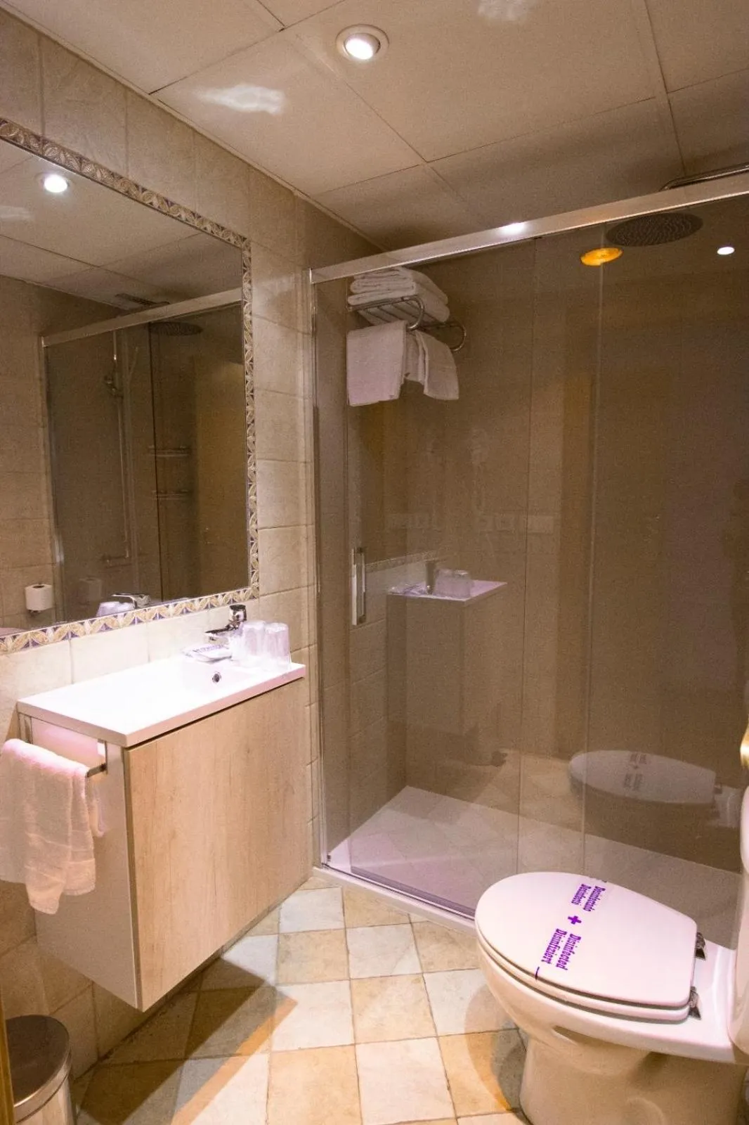 Shower in Hotel Hispania