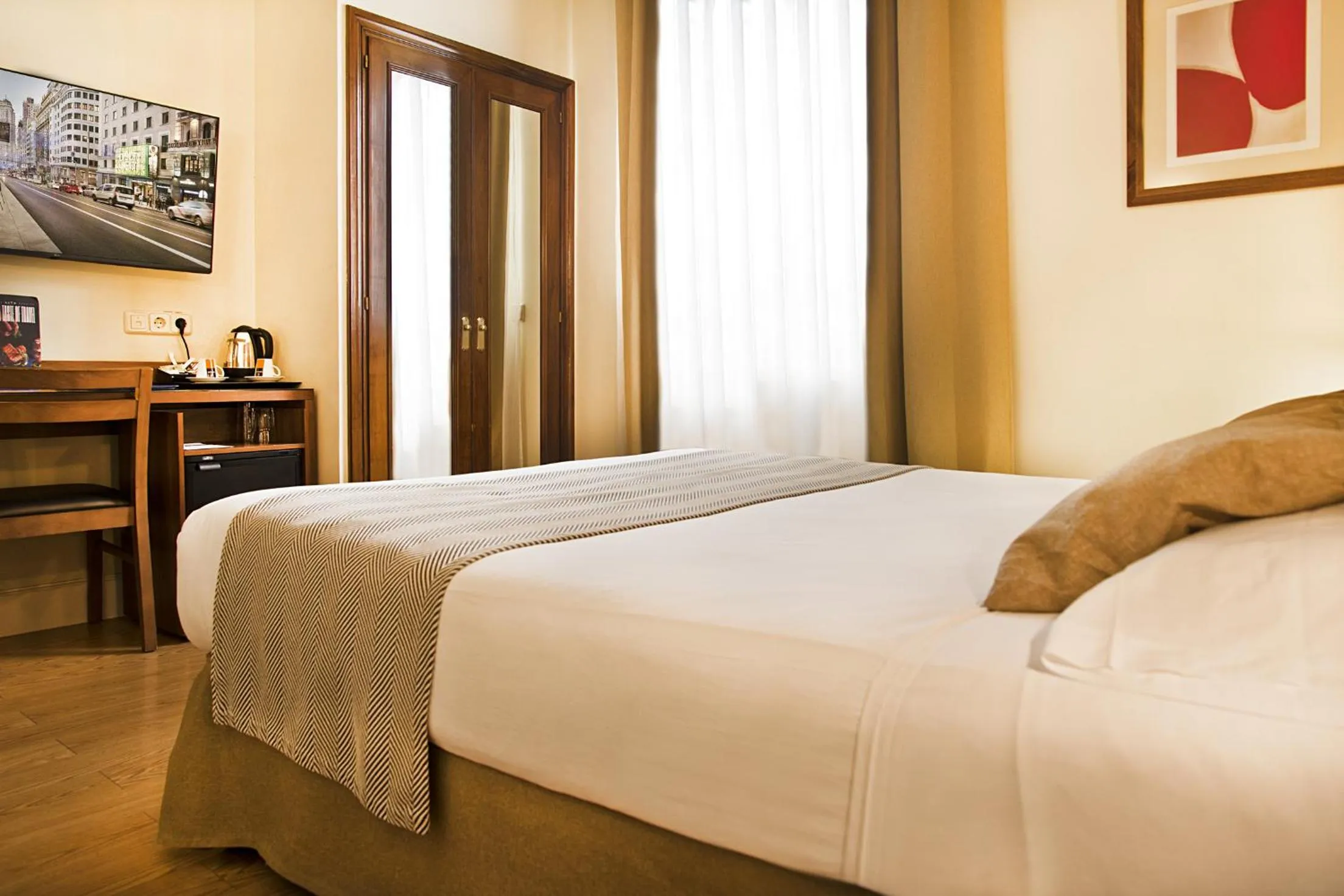 Bed in Hospedium Hotel Los Condes