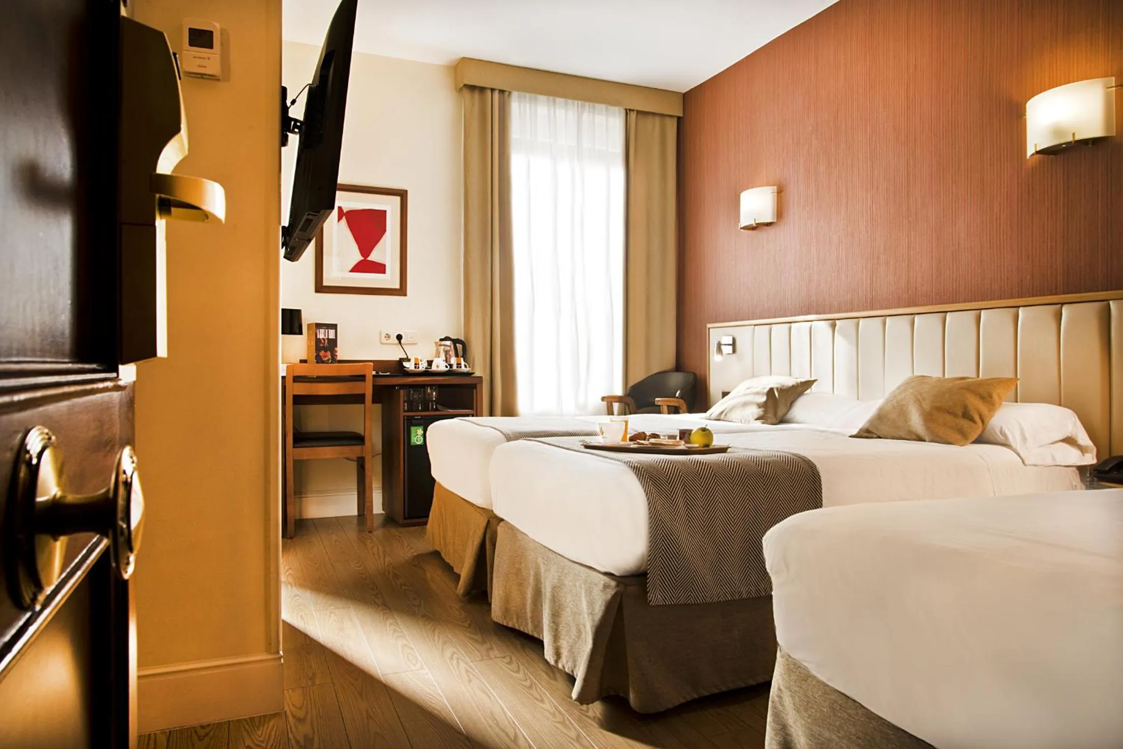 Bed in Hospedium Hotel Los Condes