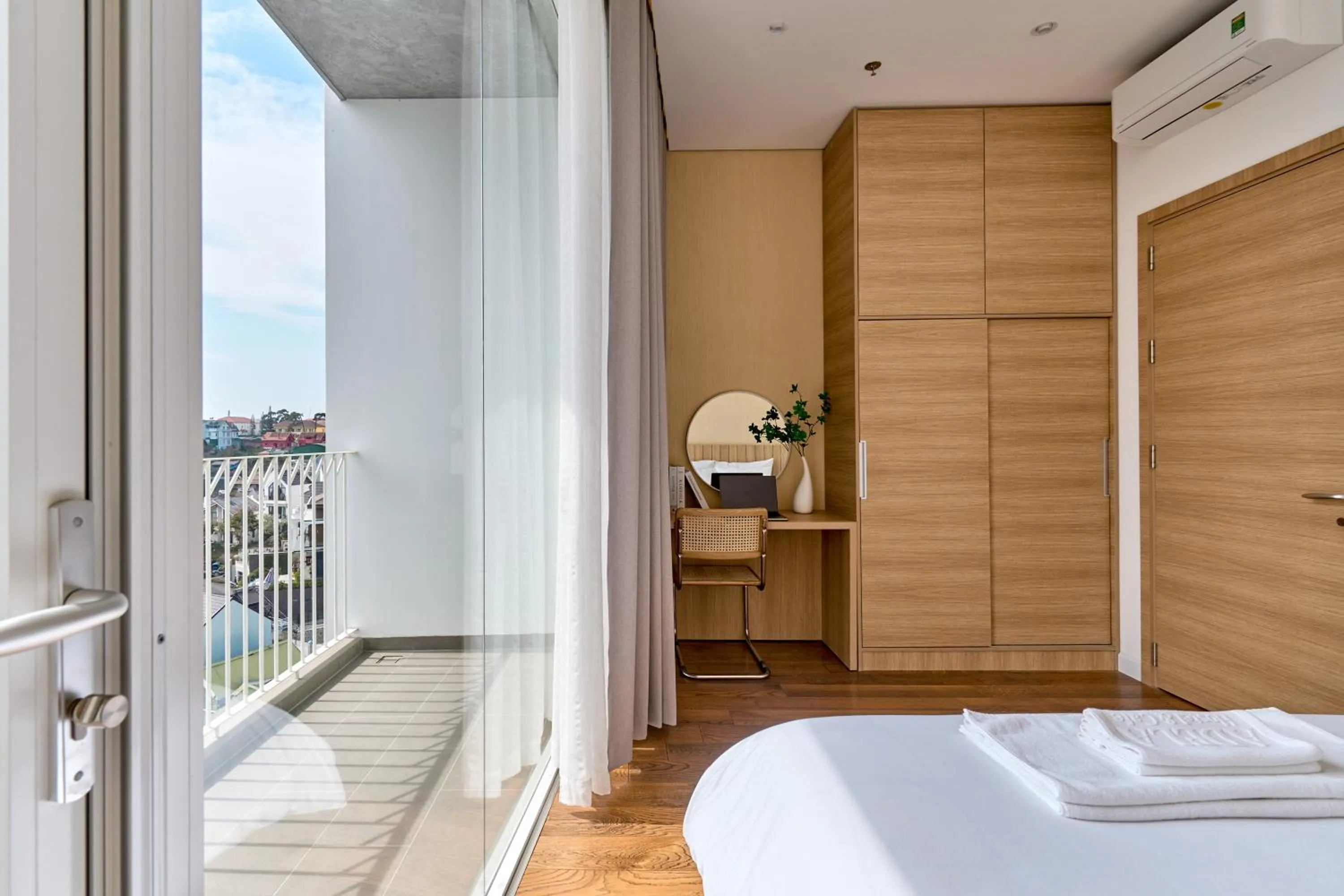 Balcony/Terrace, Bed in Adela Hotel Dalat