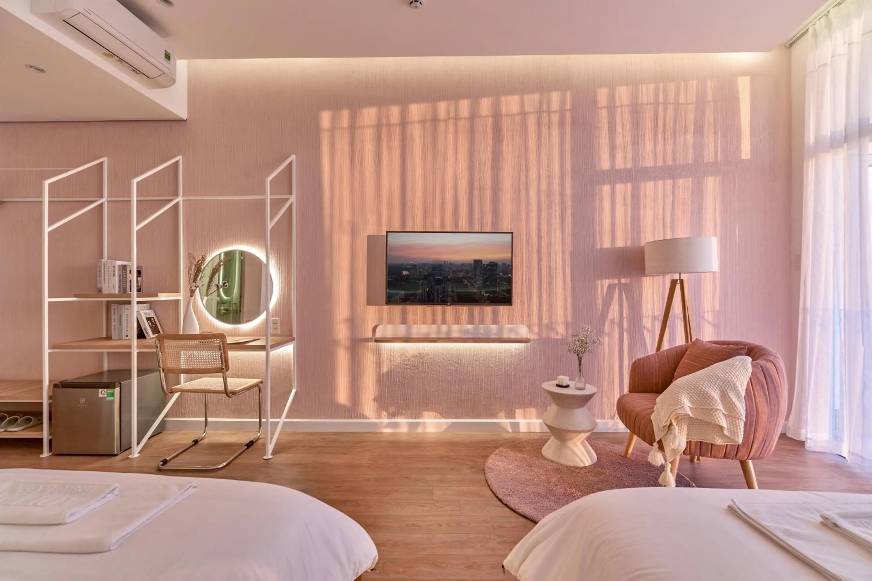 TV and multimedia, Bed in Adela Hotel Dalat