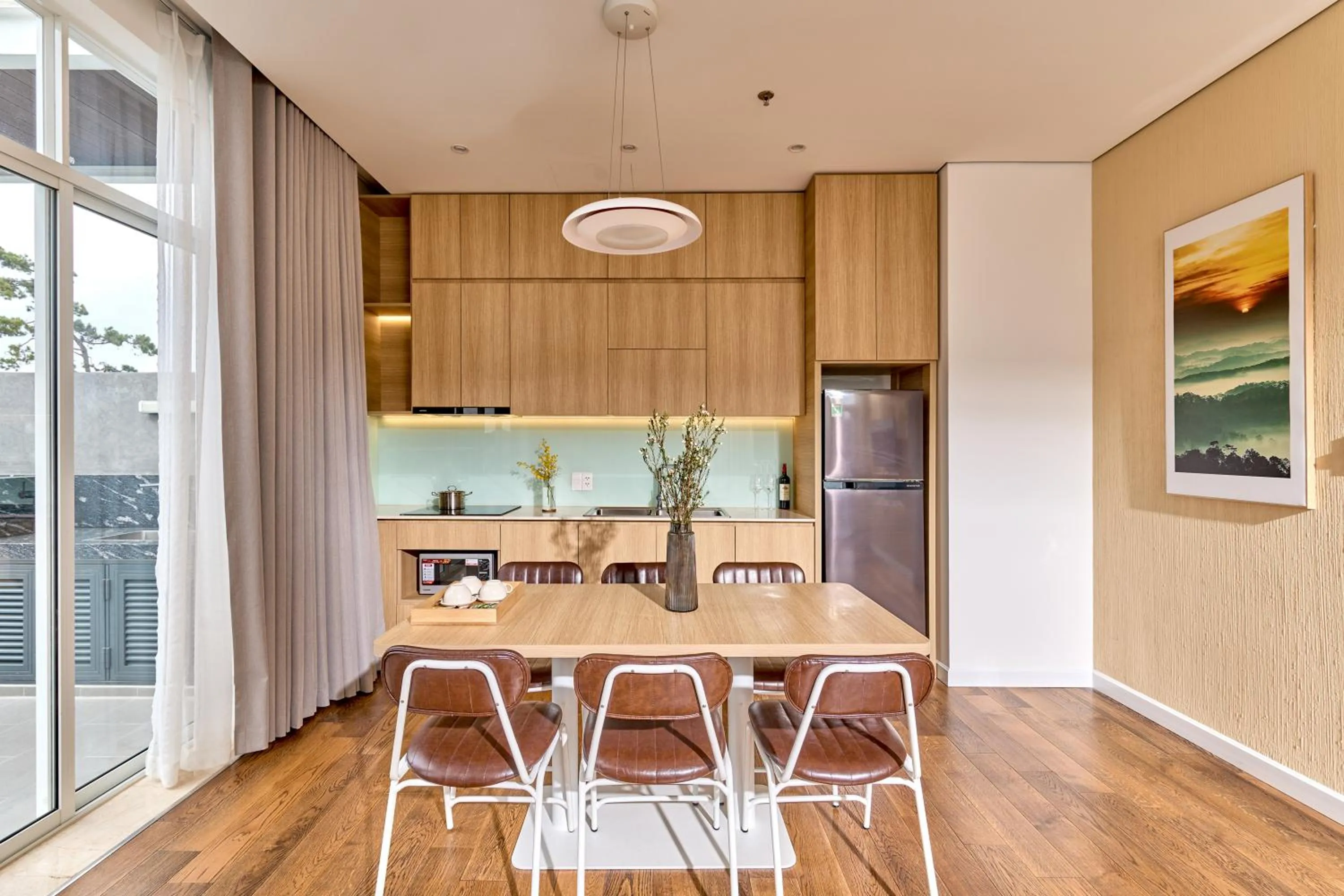 Kitchen or kitchenette in Adela Hotel Dalat