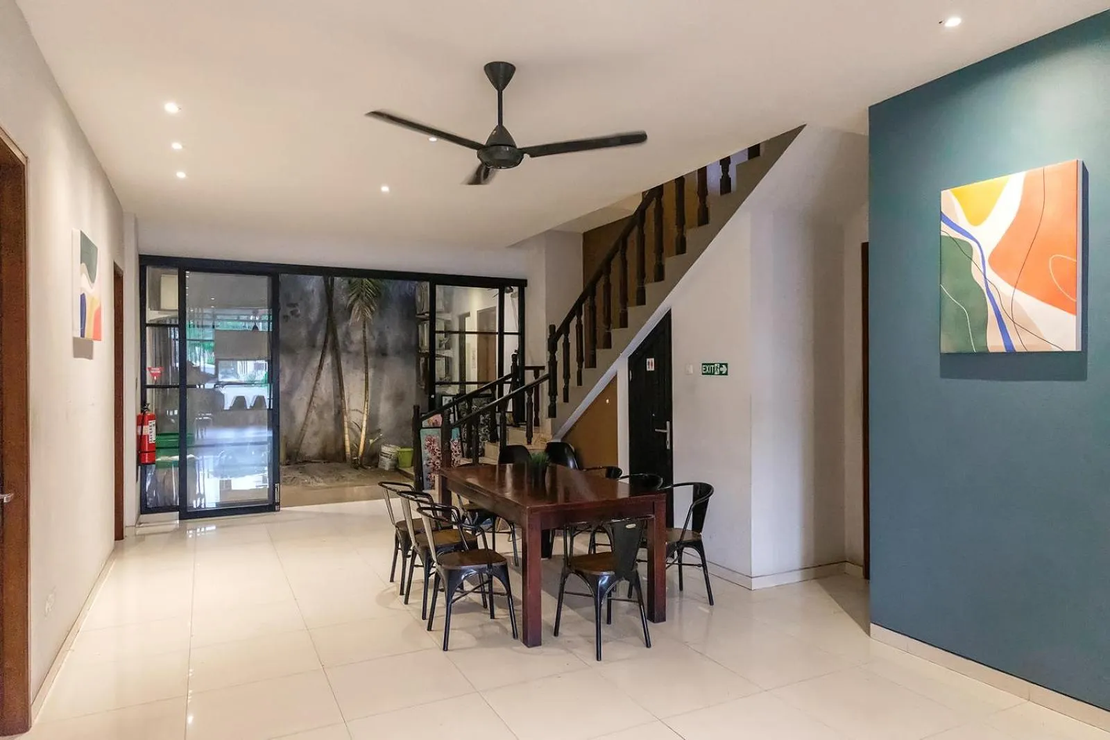Dining area in Mono Coliving Kencana, Surabaya