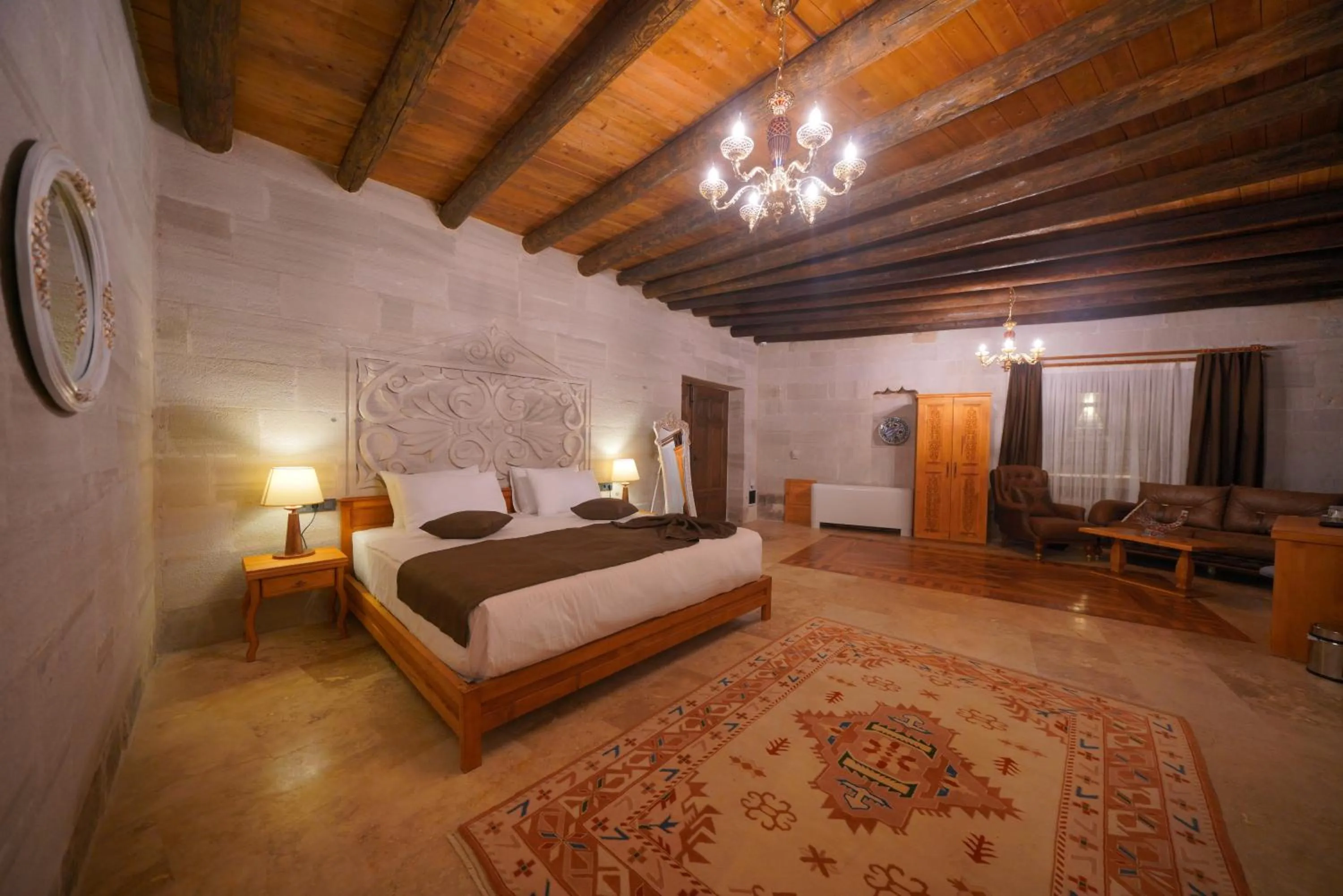 Bed in Cappadocia Secret Hill Cave Suites
