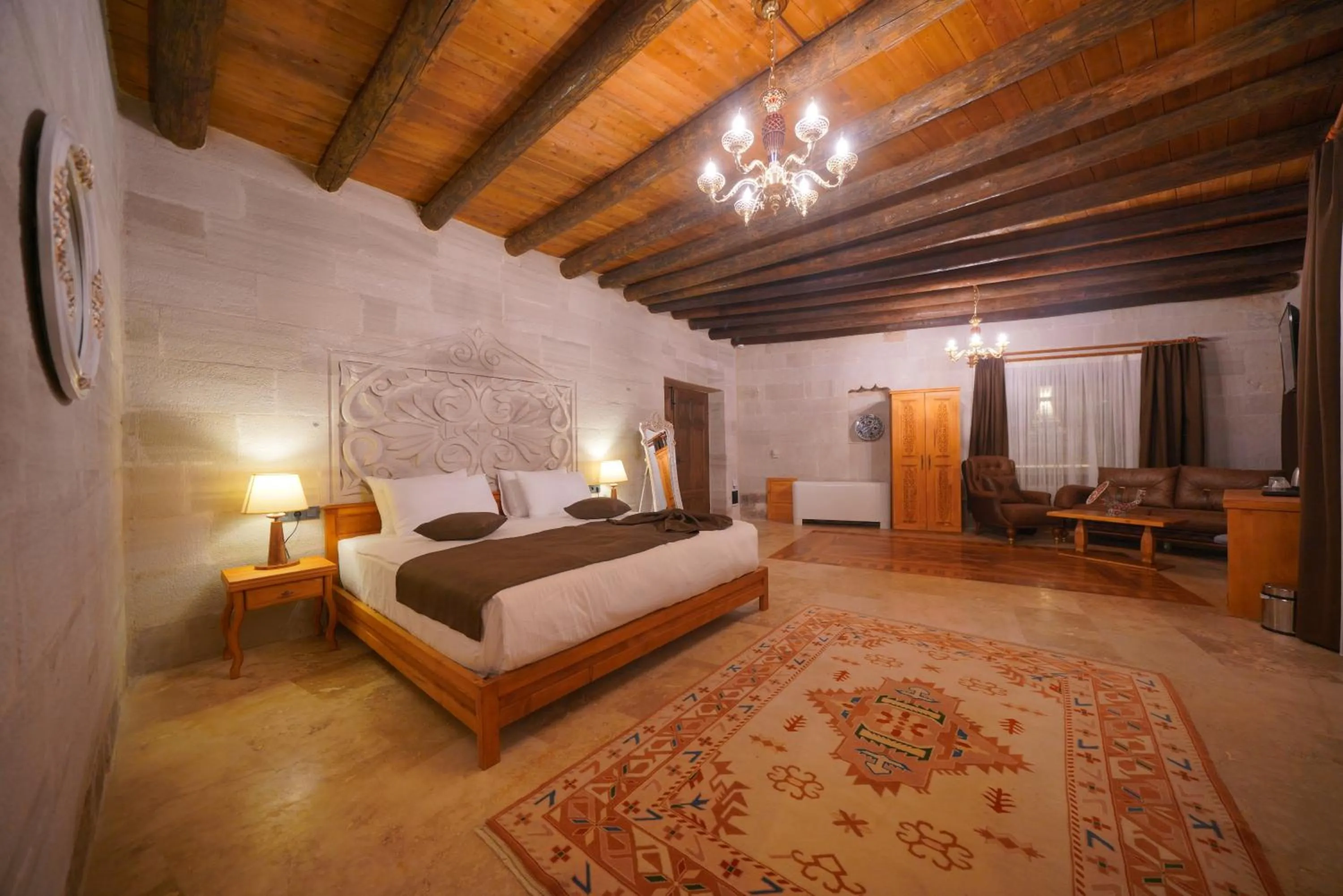 Bed in Cappadocia Secret Hill Cave Suites
