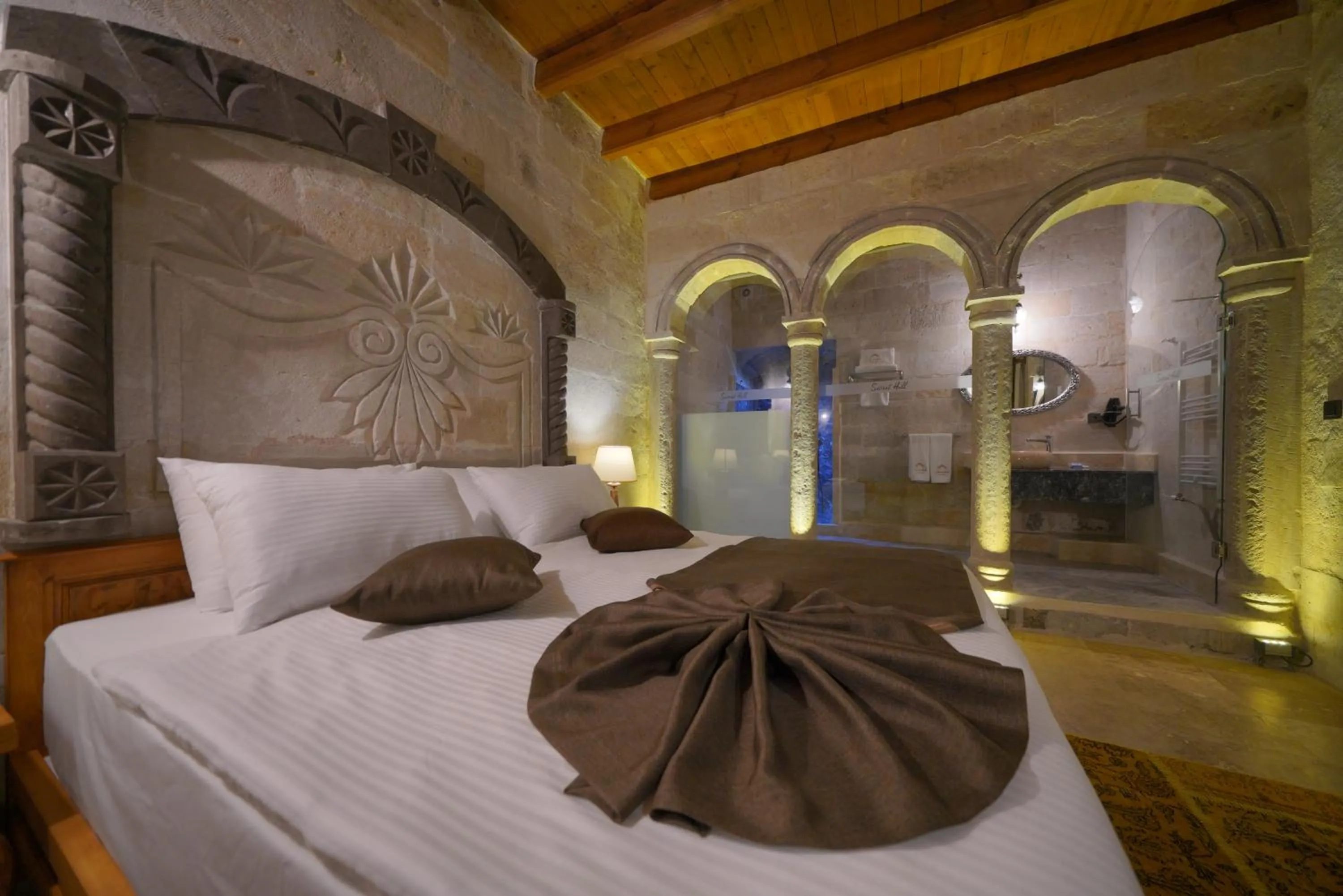 Bedroom, Bed in Cappadocia Secret Hill Cave Suites