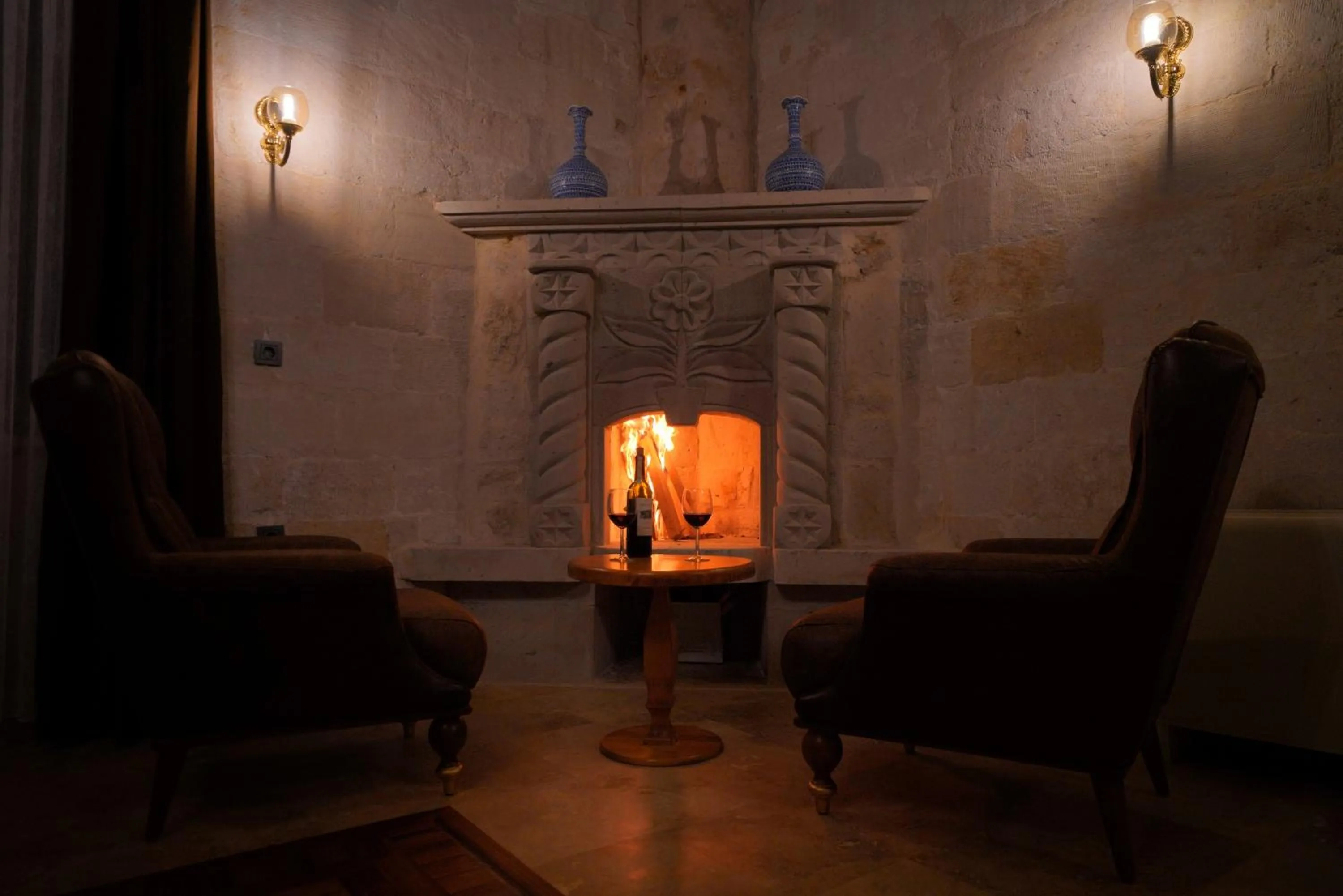 Seating area in Cappadocia Secret Hill Cave Suites
