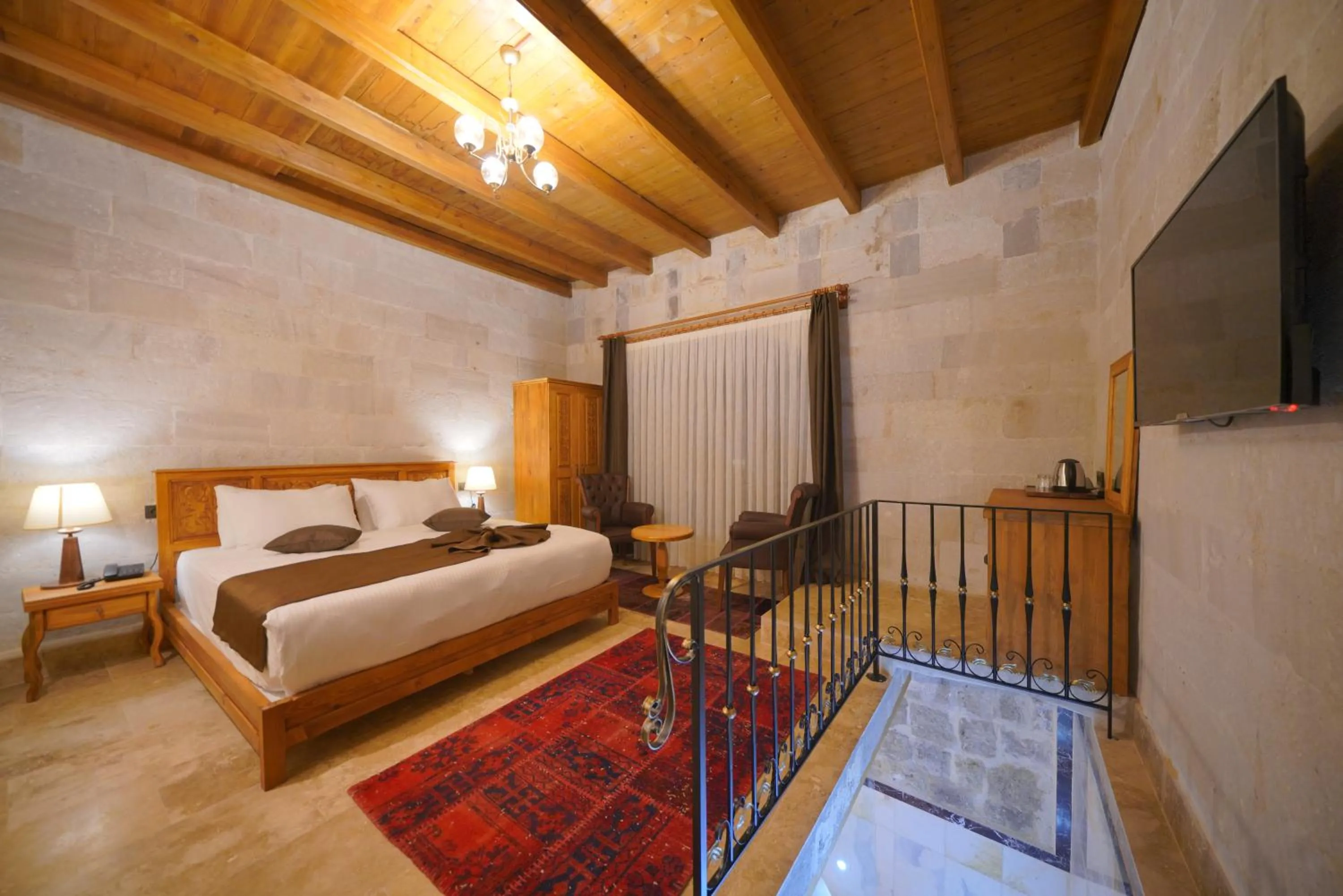 Bed in Cappadocia Secret Hill Cave Suites