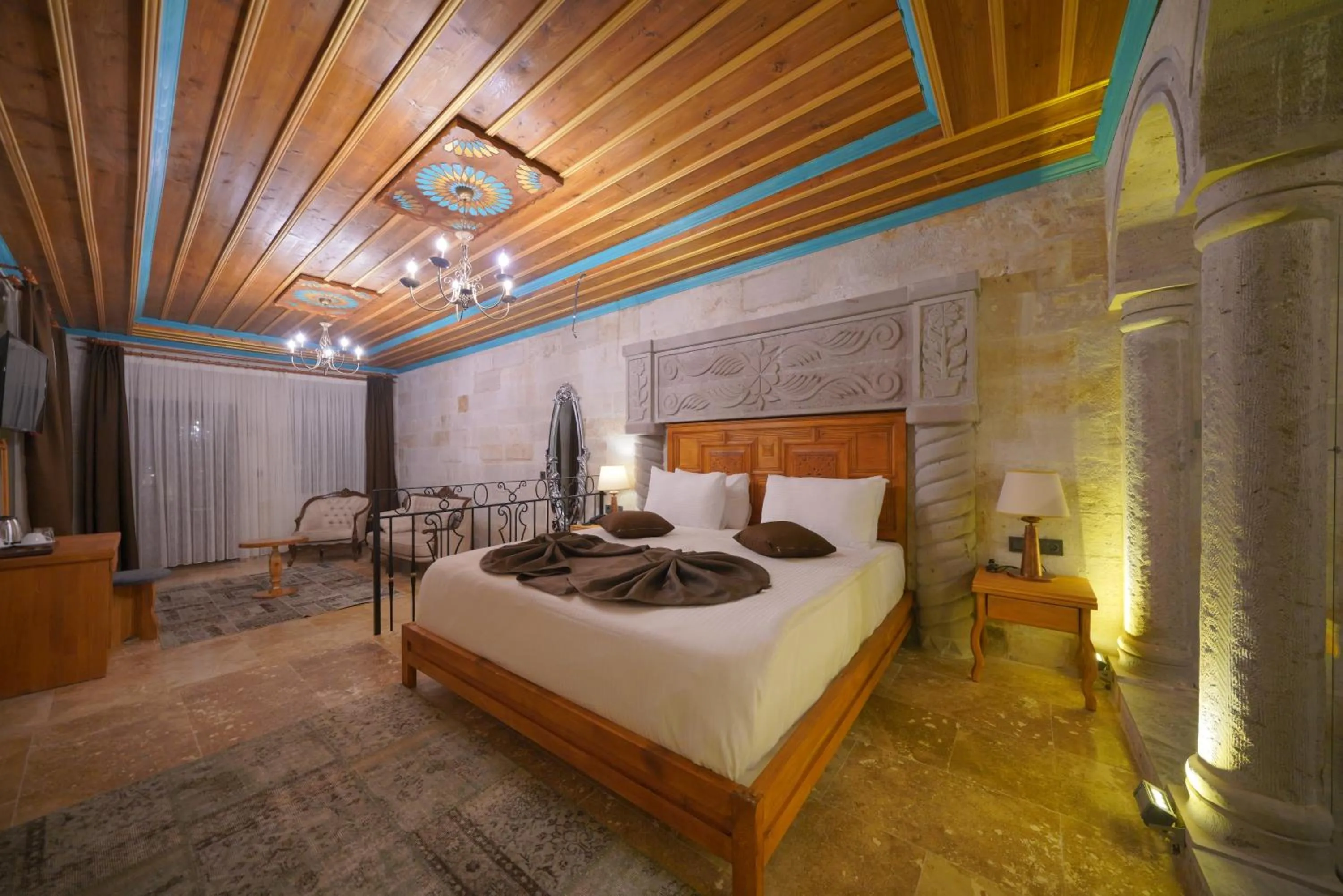 Bed in Cappadocia Secret Hill Cave Suites