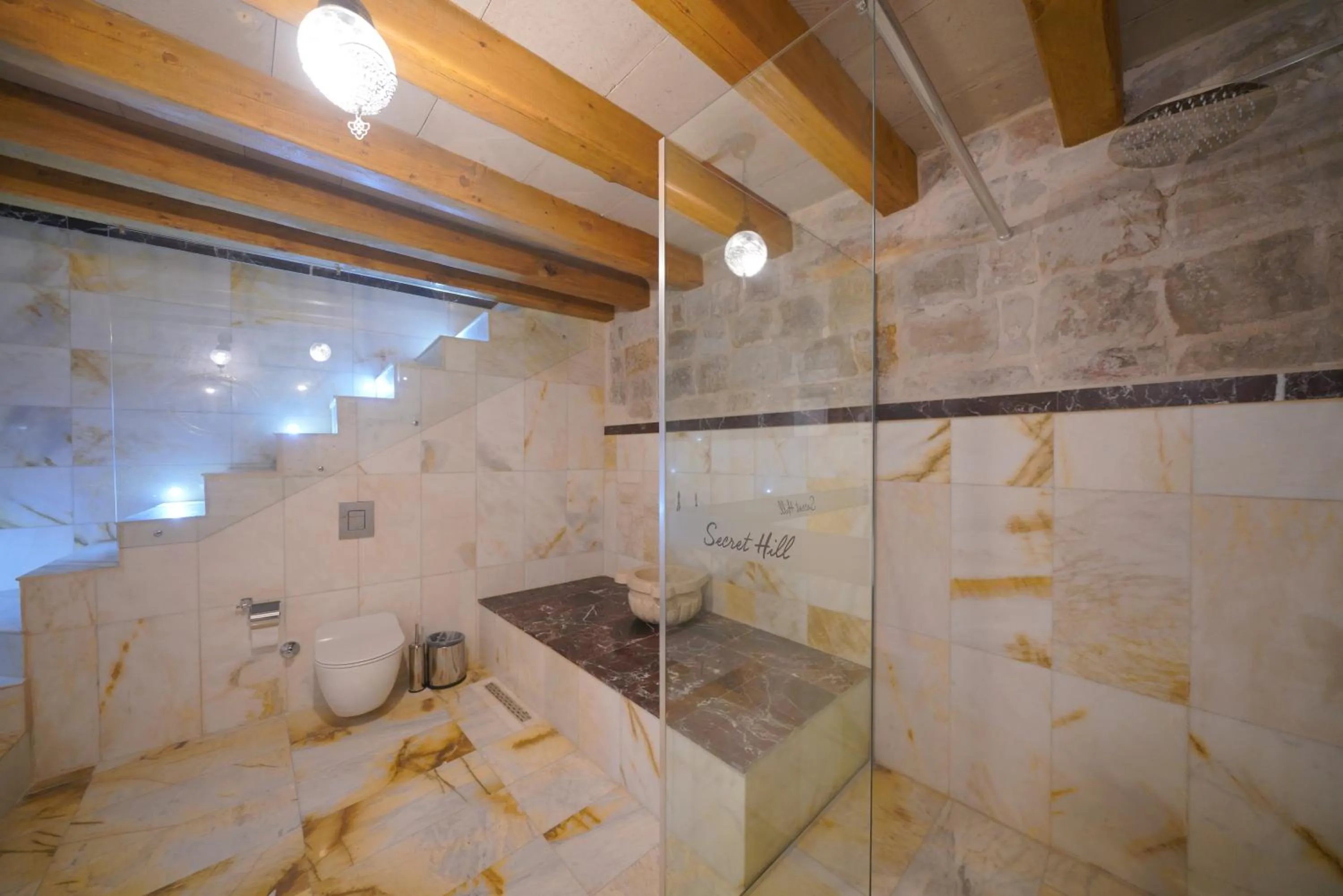 Shower in Cappadocia Secret Hill Cave Suites