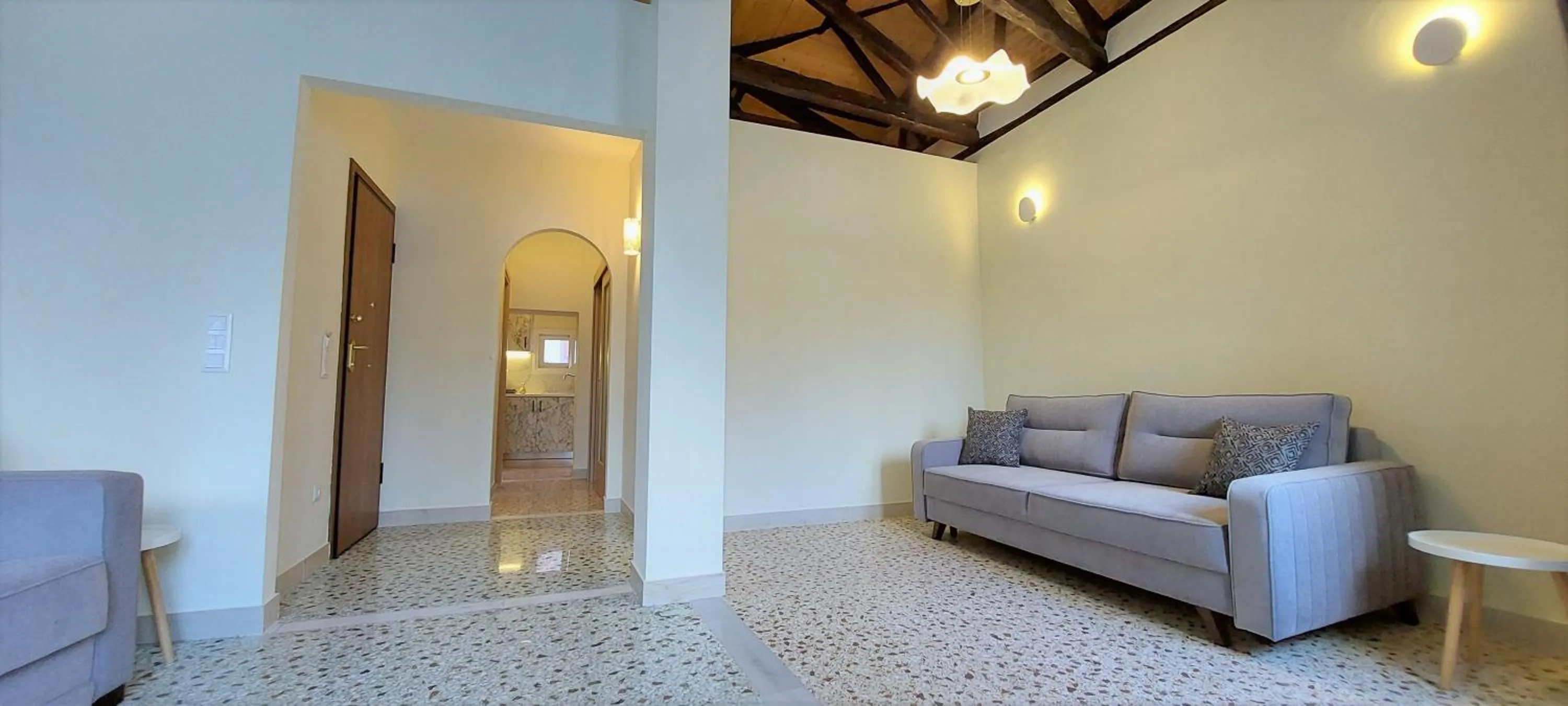 Living room in Athens Plaka Family Suites