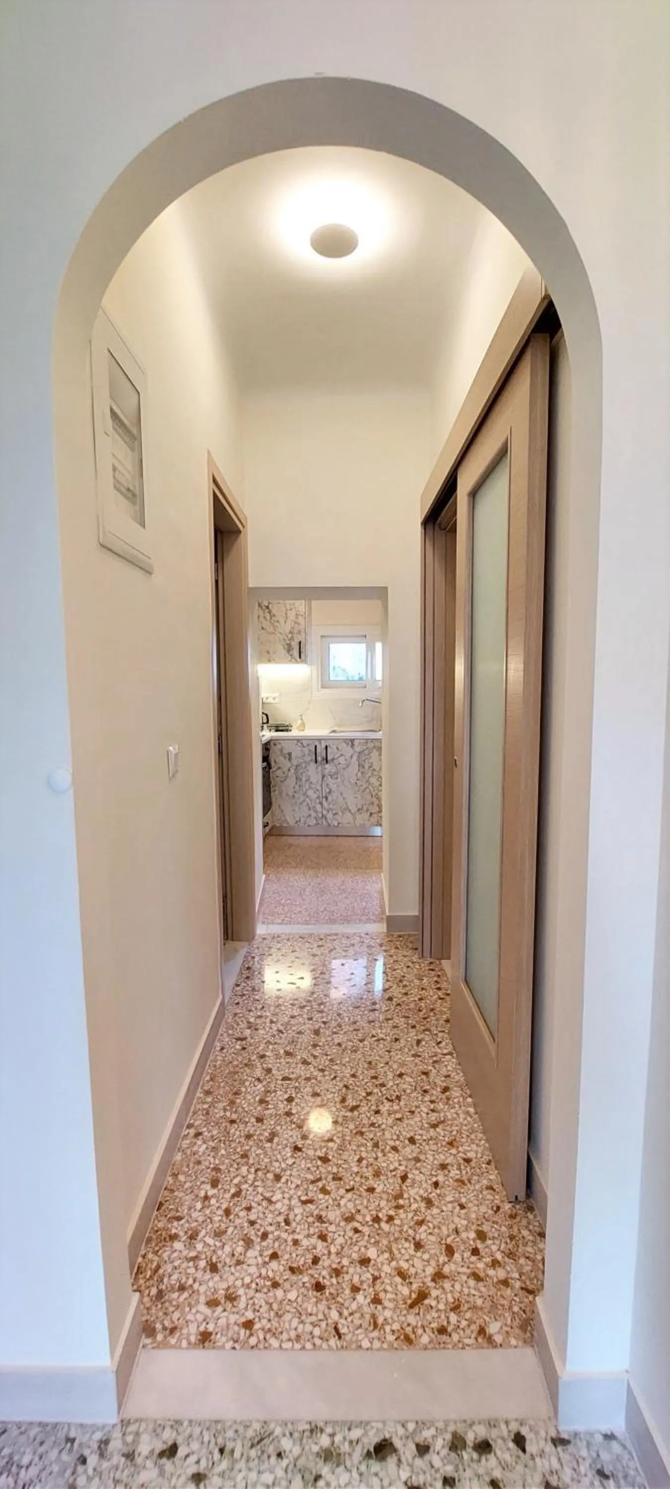 kitchen in Athens Plaka Family Suites