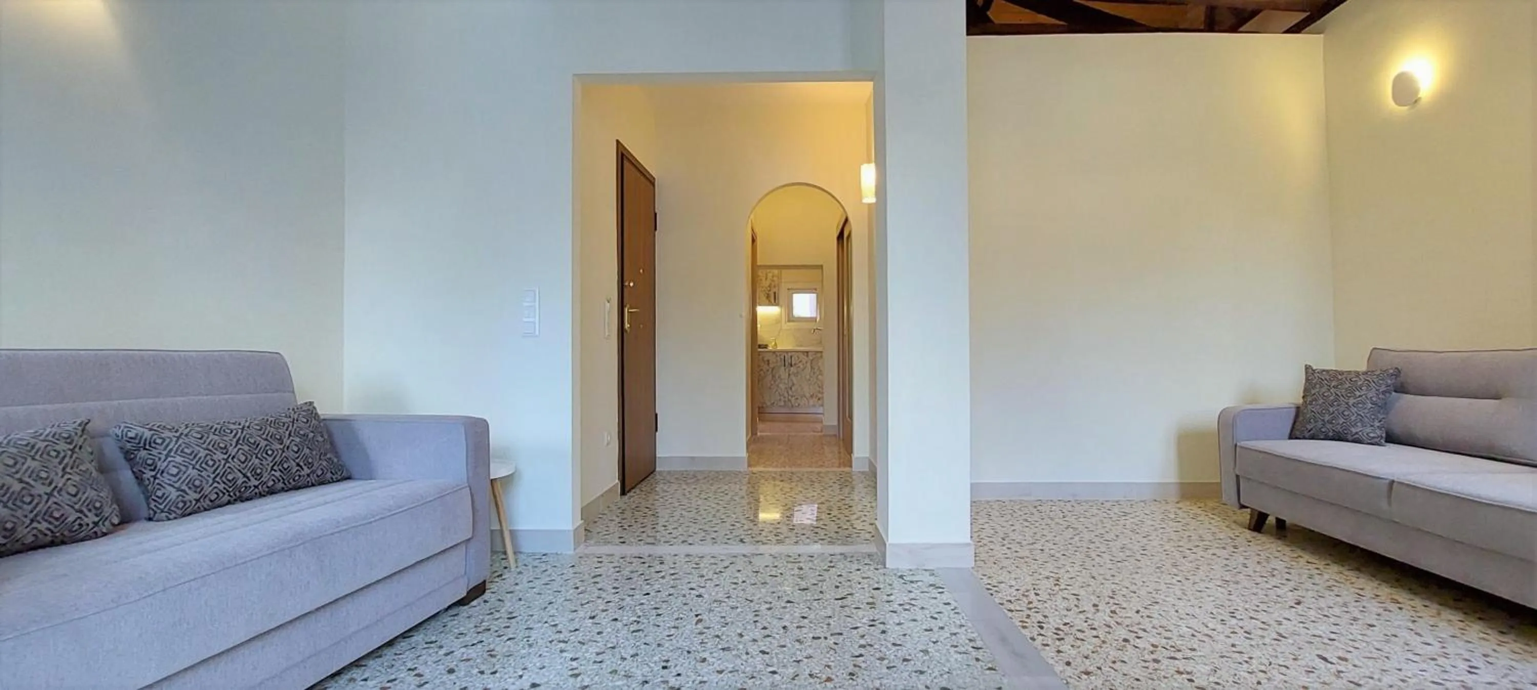 Living room in Athens Plaka Family Suites