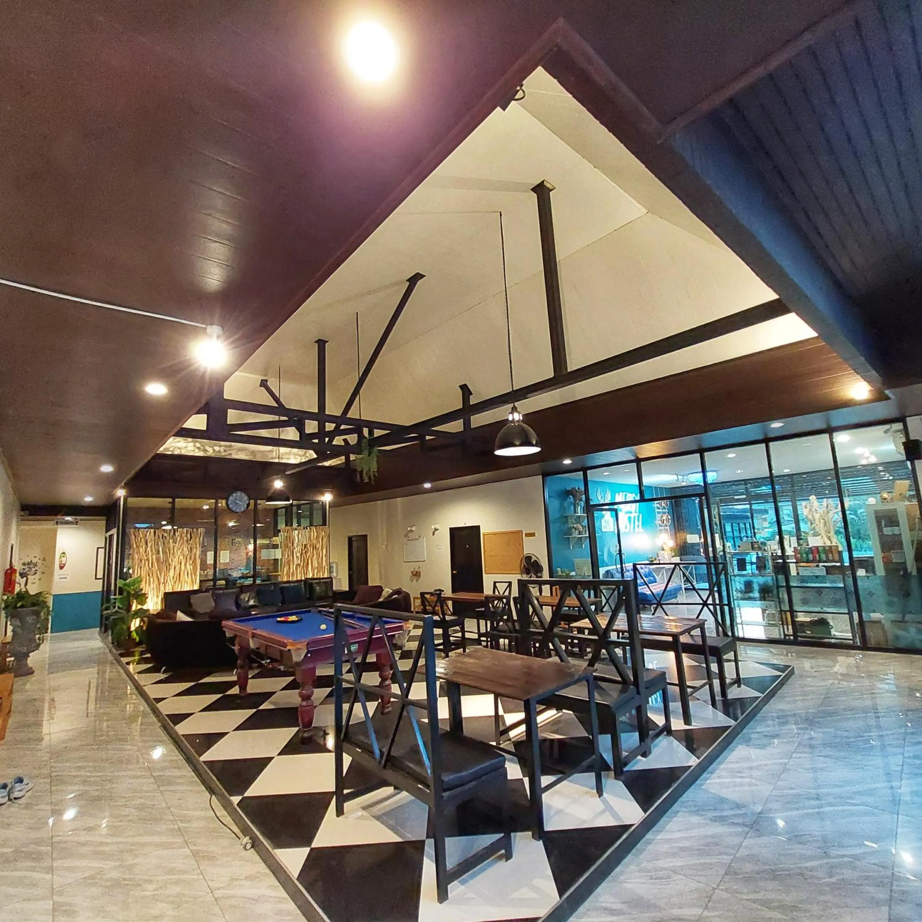 Living room in Mercy Hostel