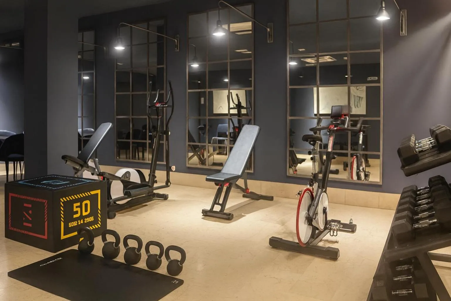 Fitness centre/facilities in Hotel Pamplona Plaza