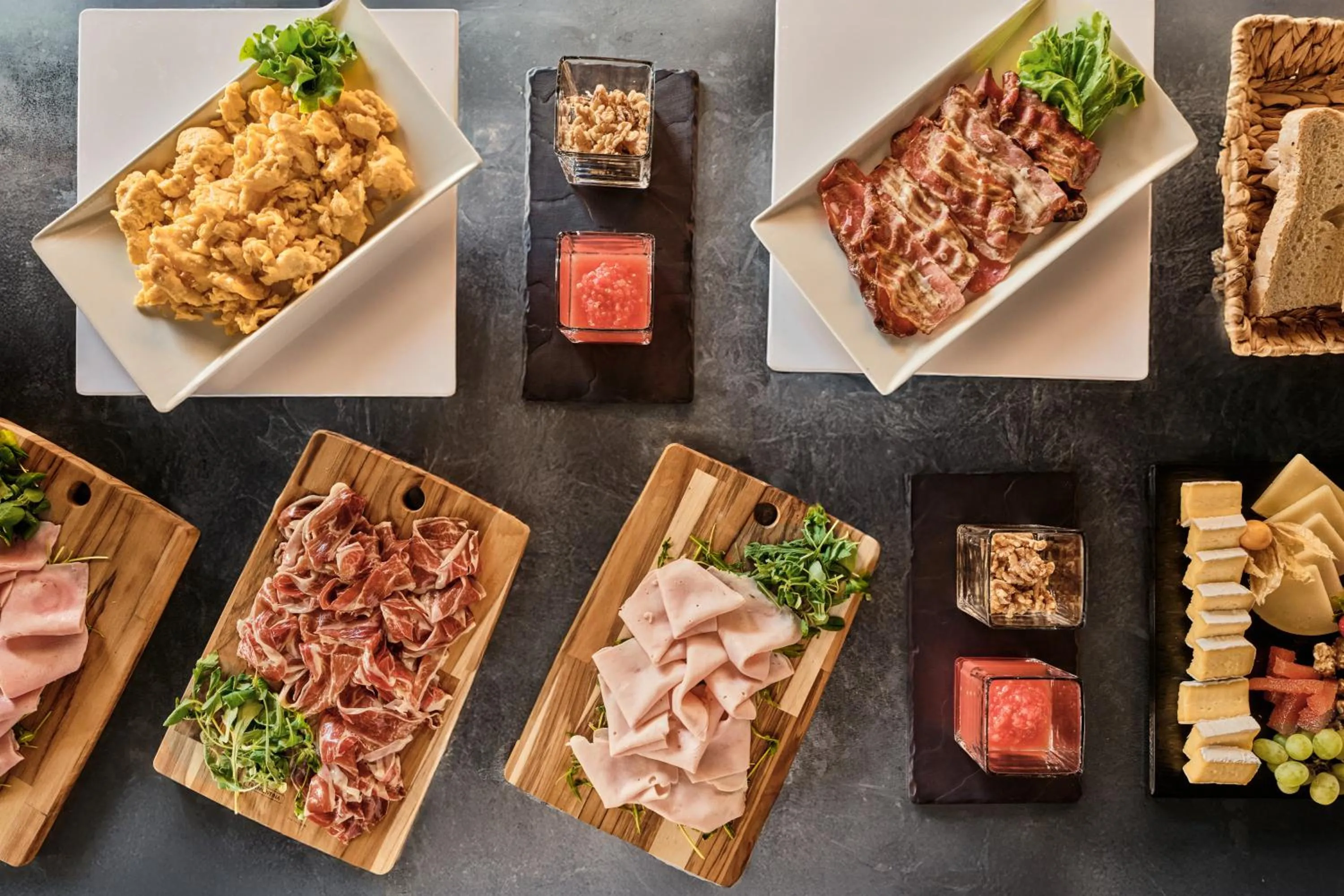 Buffet breakfast in Hotel Pamplona Plaza