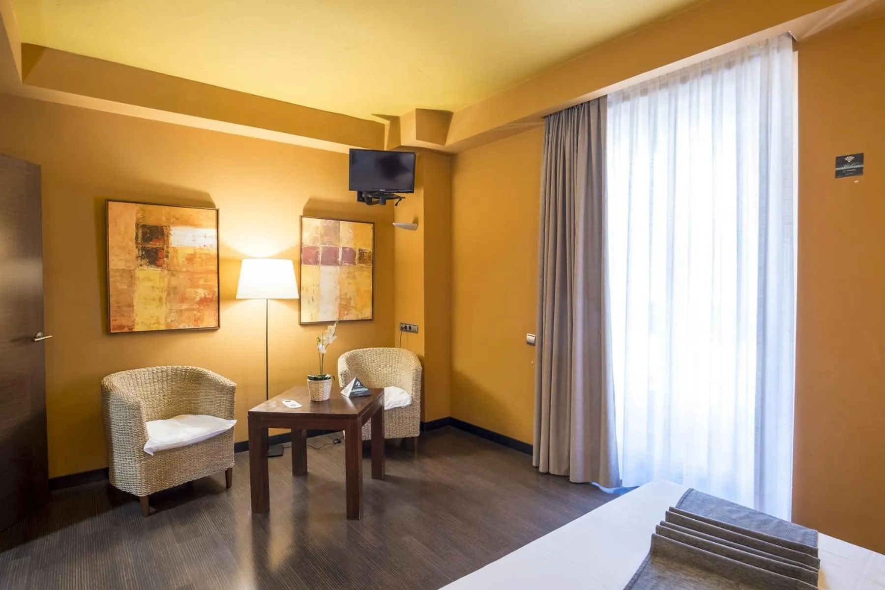 Photo of the whole room, Bed in Hotel Alda Castillo de Olite