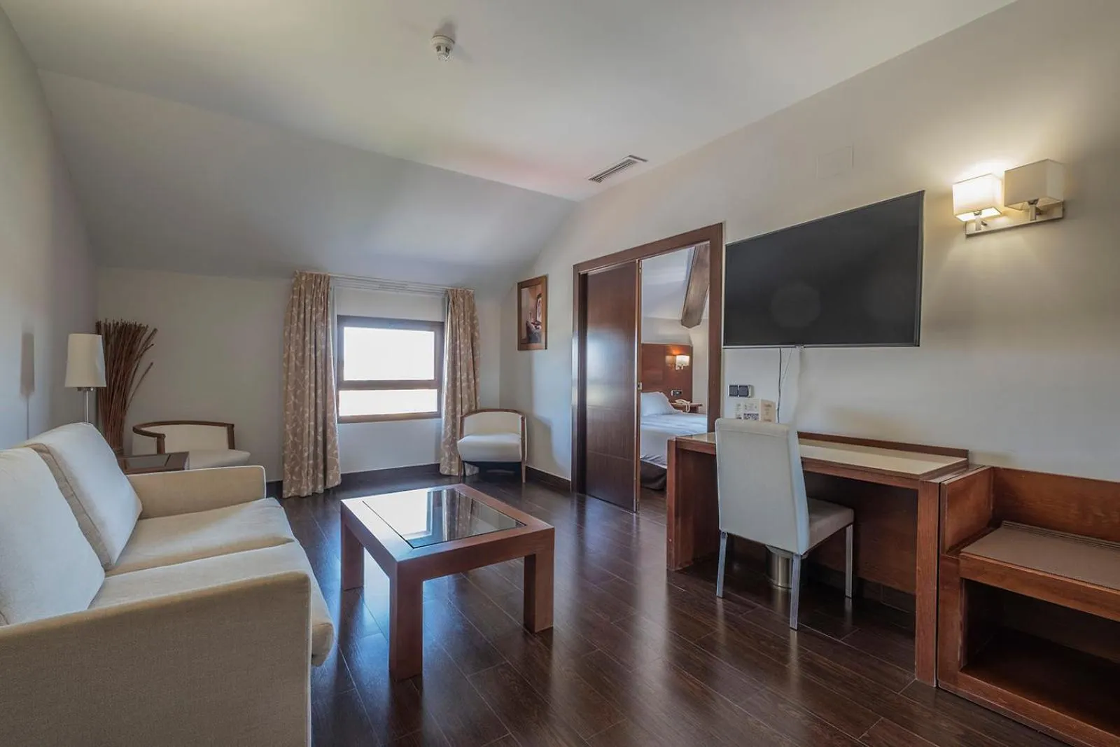 Seating area, Bed in Hotel Hidalgo