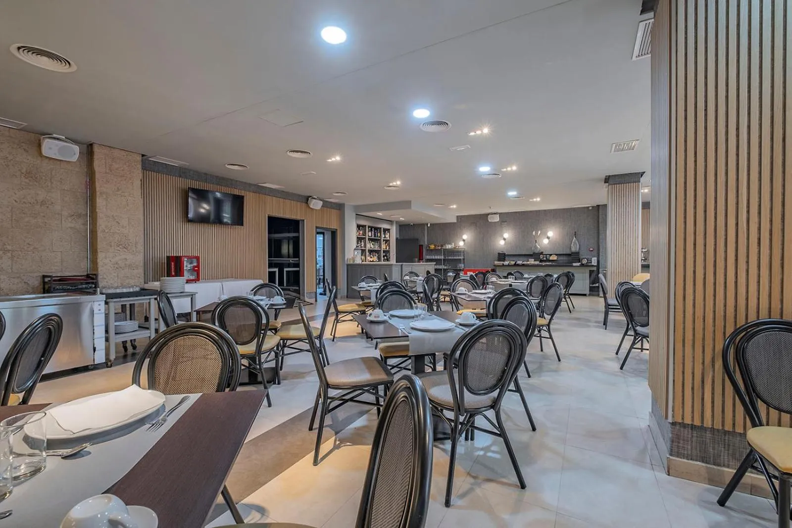 Buffet breakfast in Hotel Hidalgo