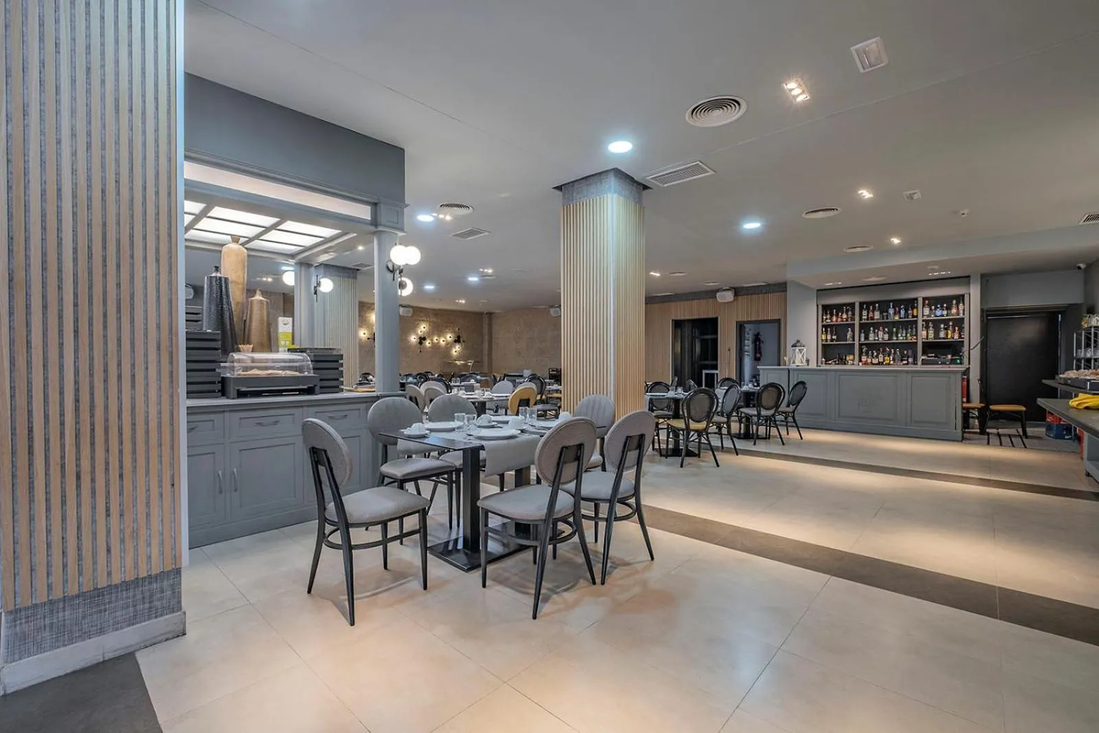 Buffet breakfast in Hotel Hidalgo