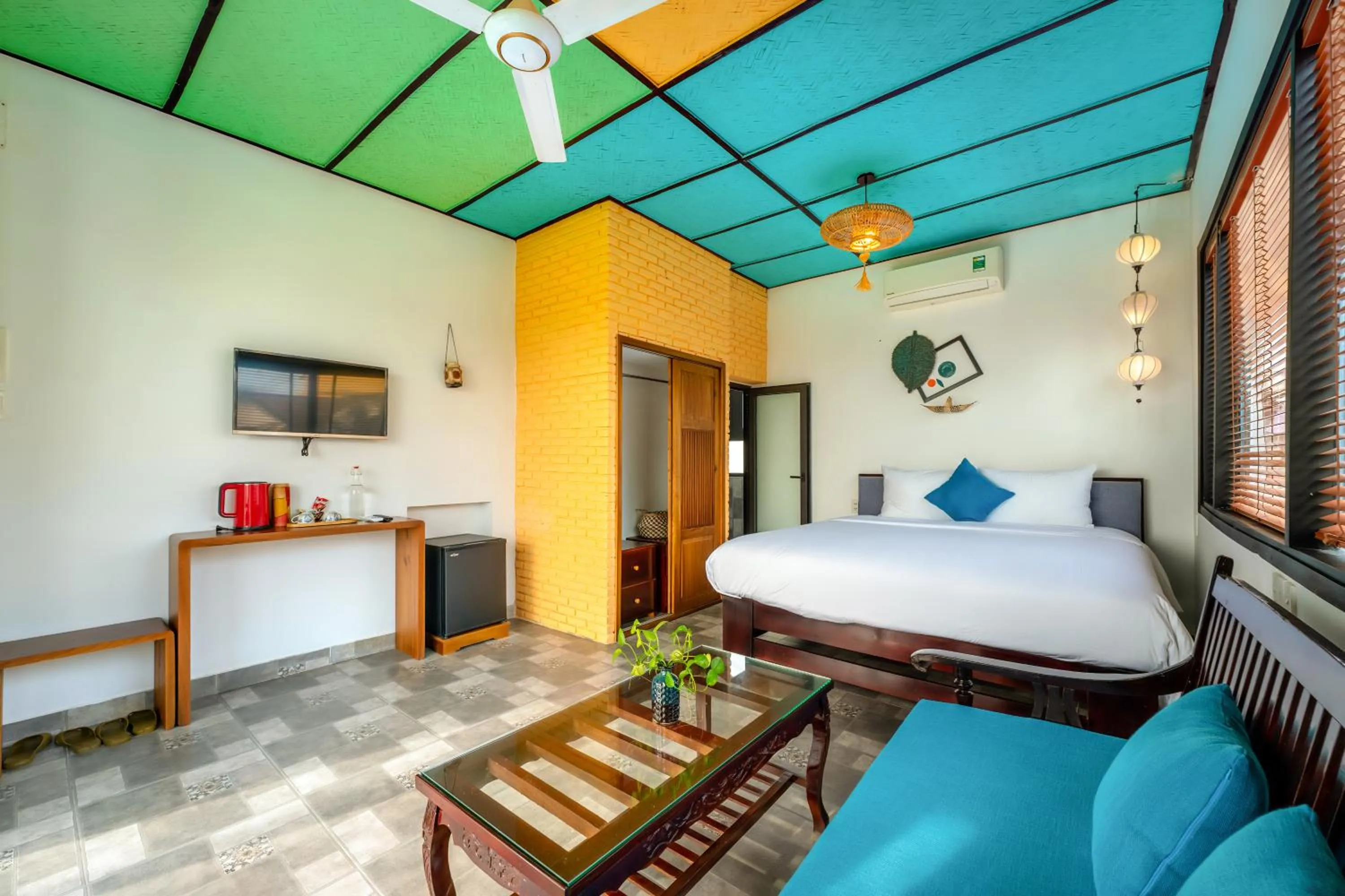 Bed in Sunkised Paddy Hoi An Villa