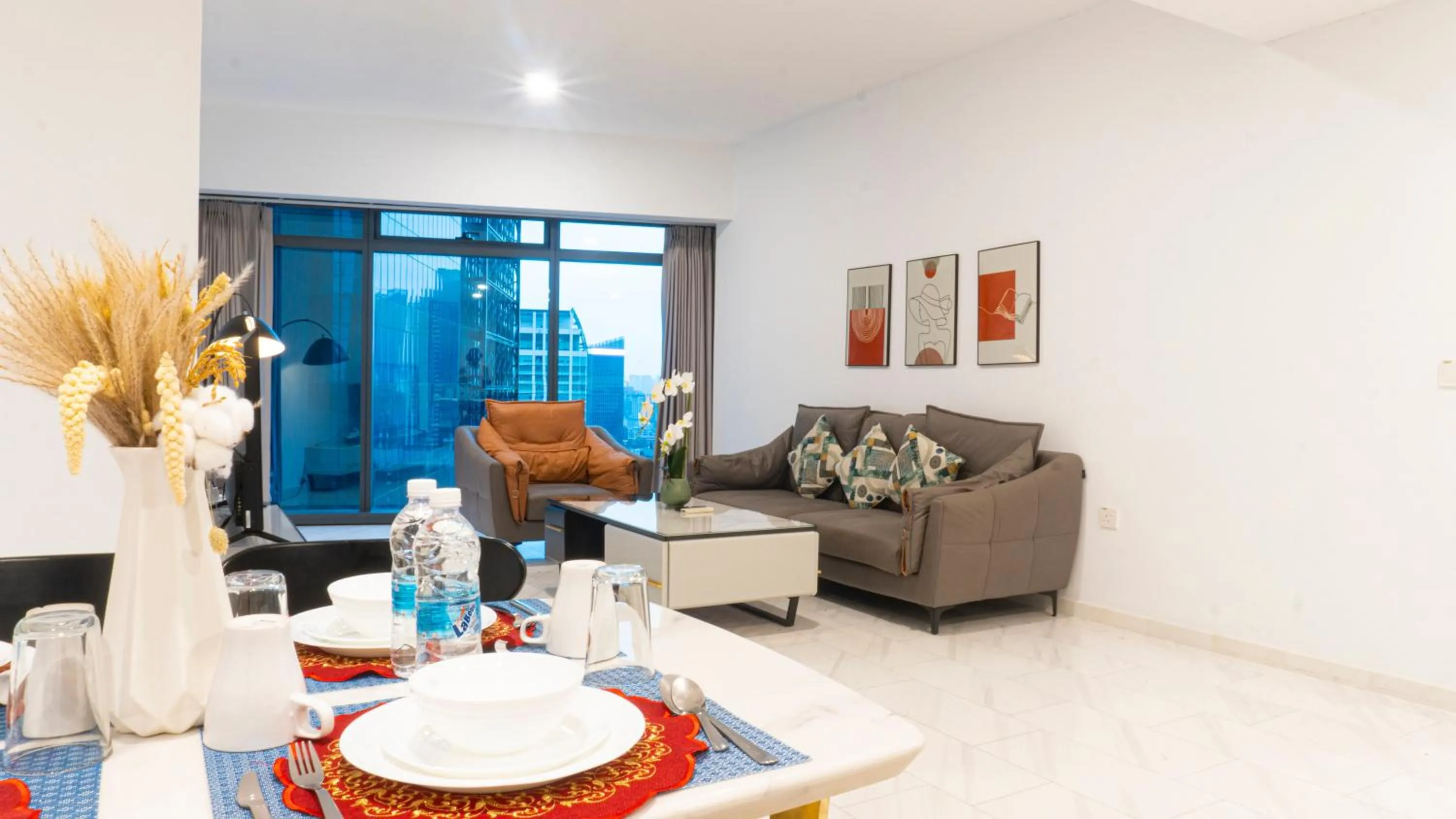 Living room in MOONWAY SUITES At EATON KLCC