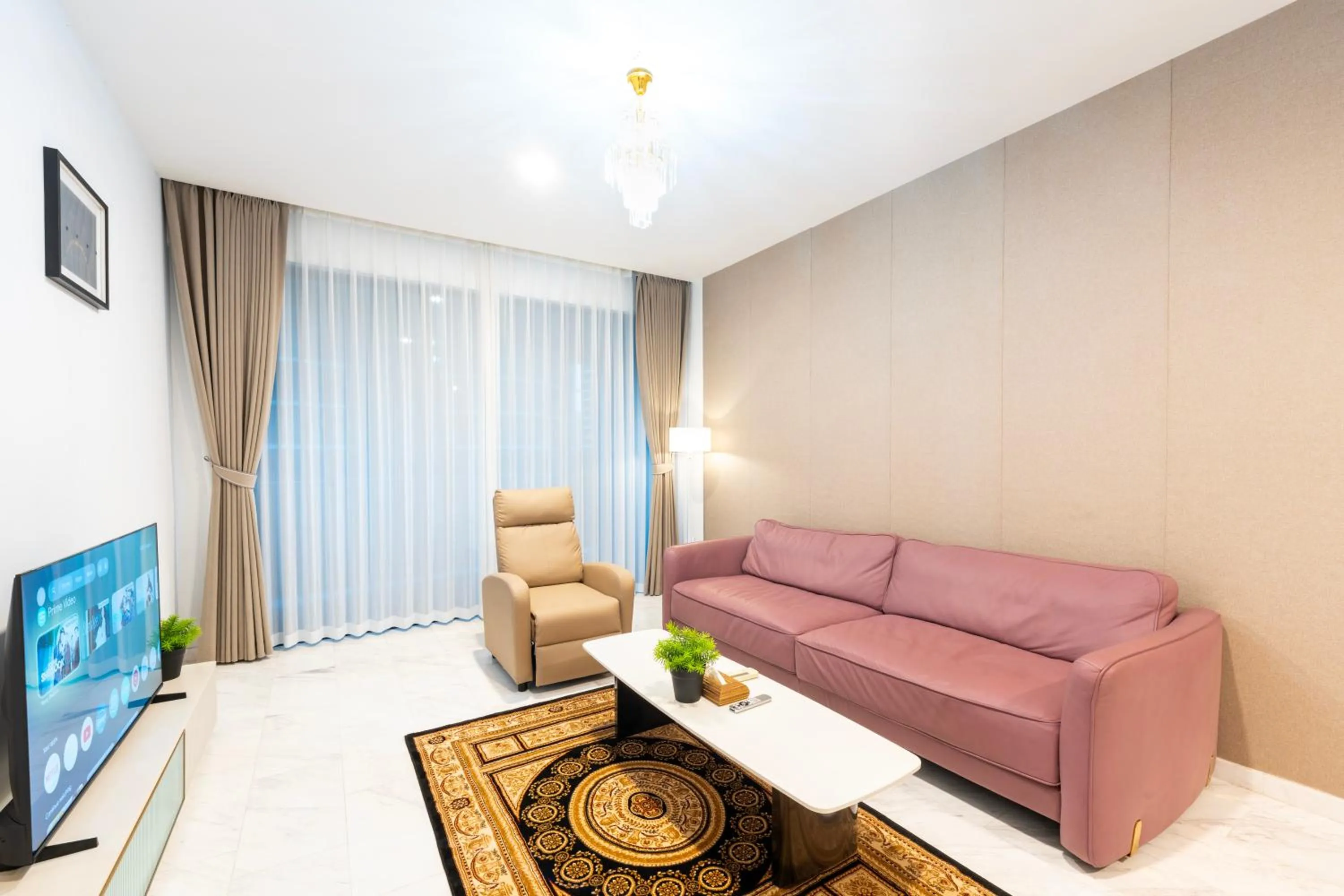 Living room in MOONWAY SUITES At EATON KLCC