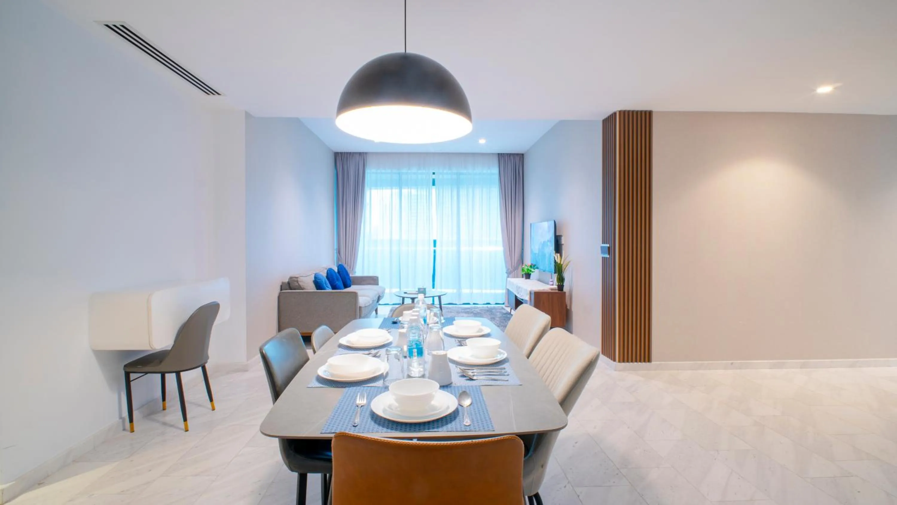 Dining area, Bed in MOONWAY SUITES At EATON KLCC