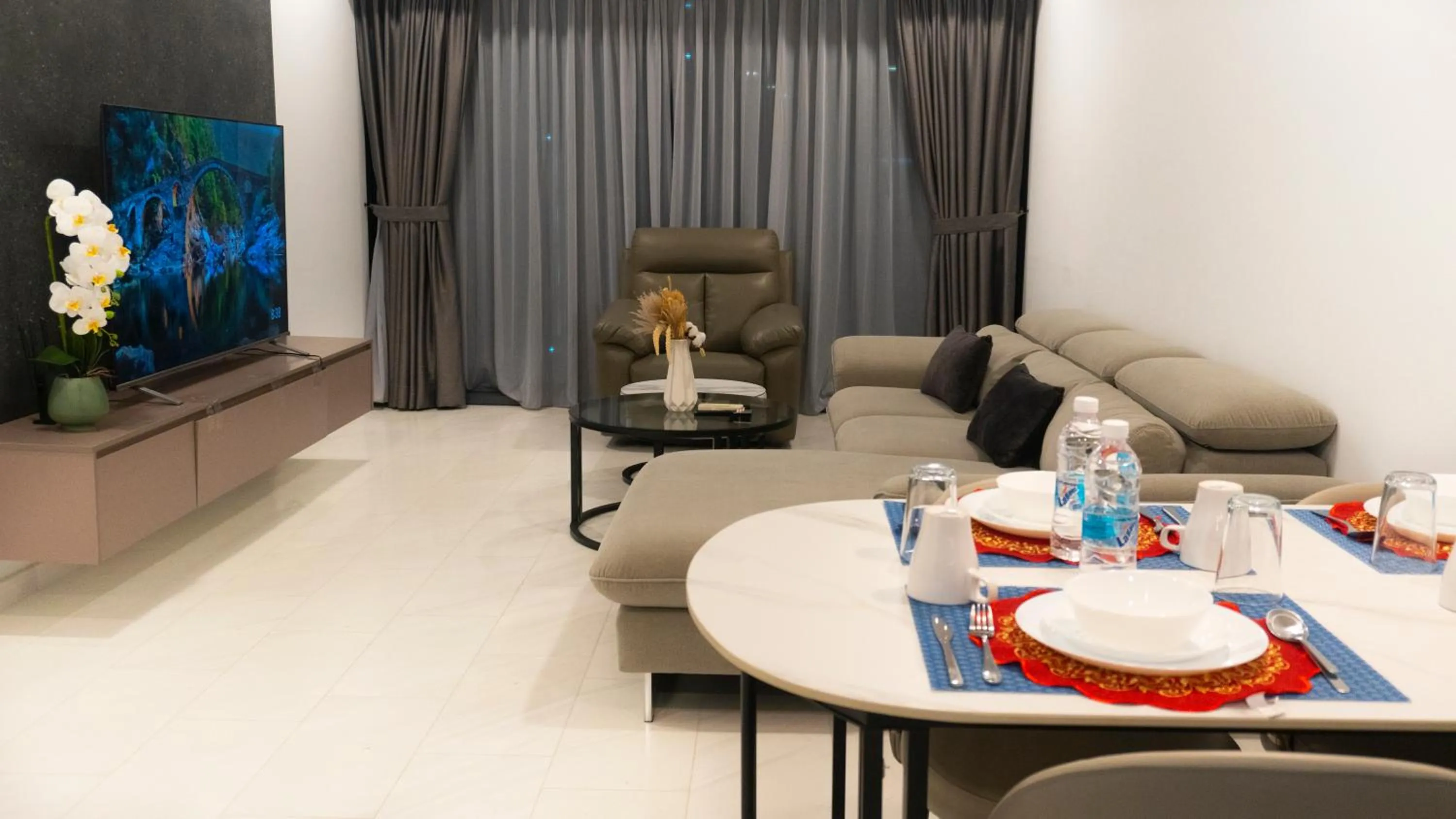 Living room in MOONWAY SUITES At EATON KLCC