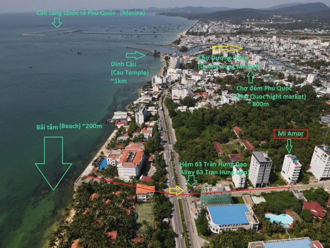 Nearby landmark in Mi Amor Luxury Island Apartment - 3 minutes to the beach