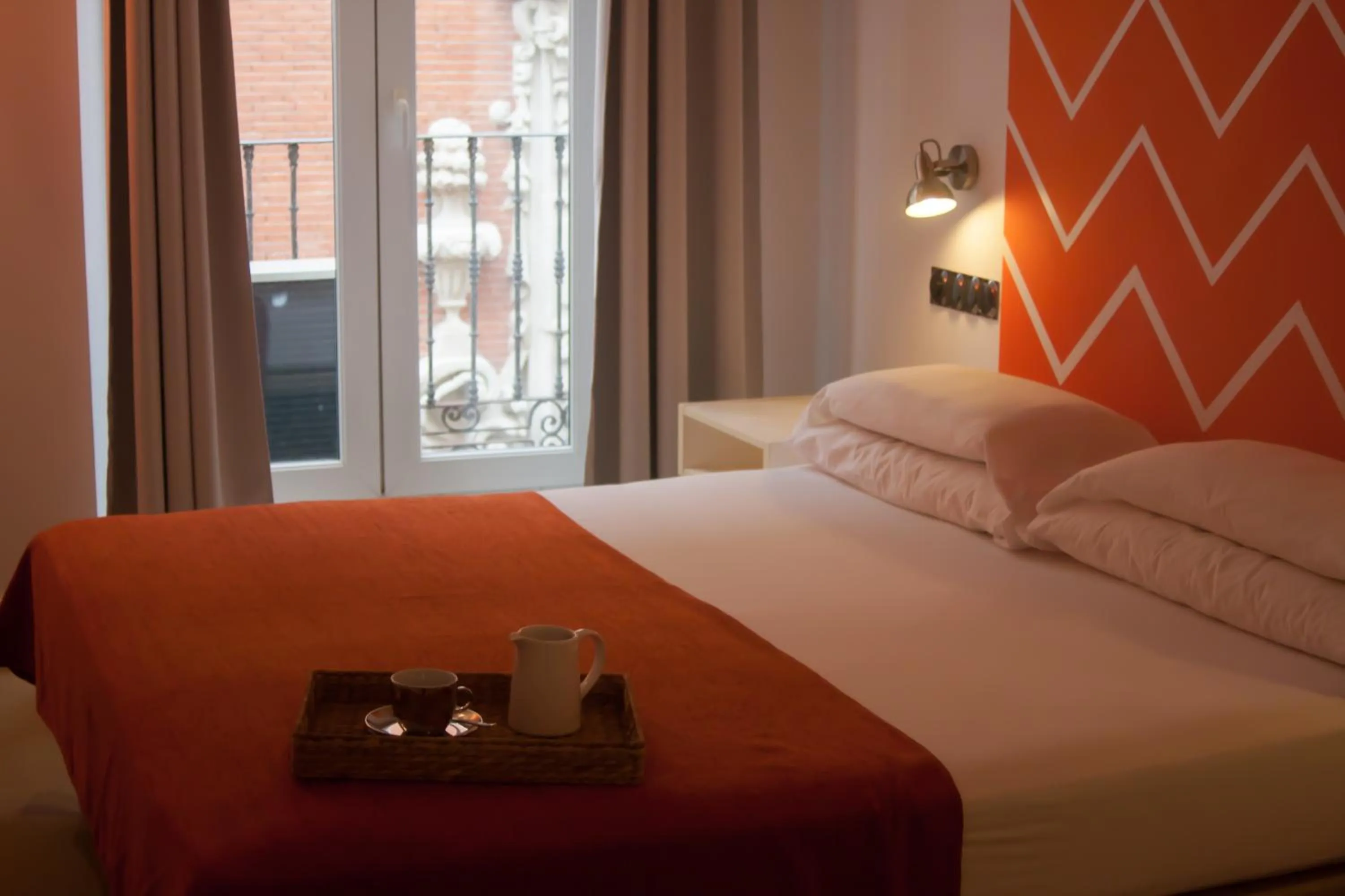 Bedroom, Bed in Hostal Santa Ana Colors