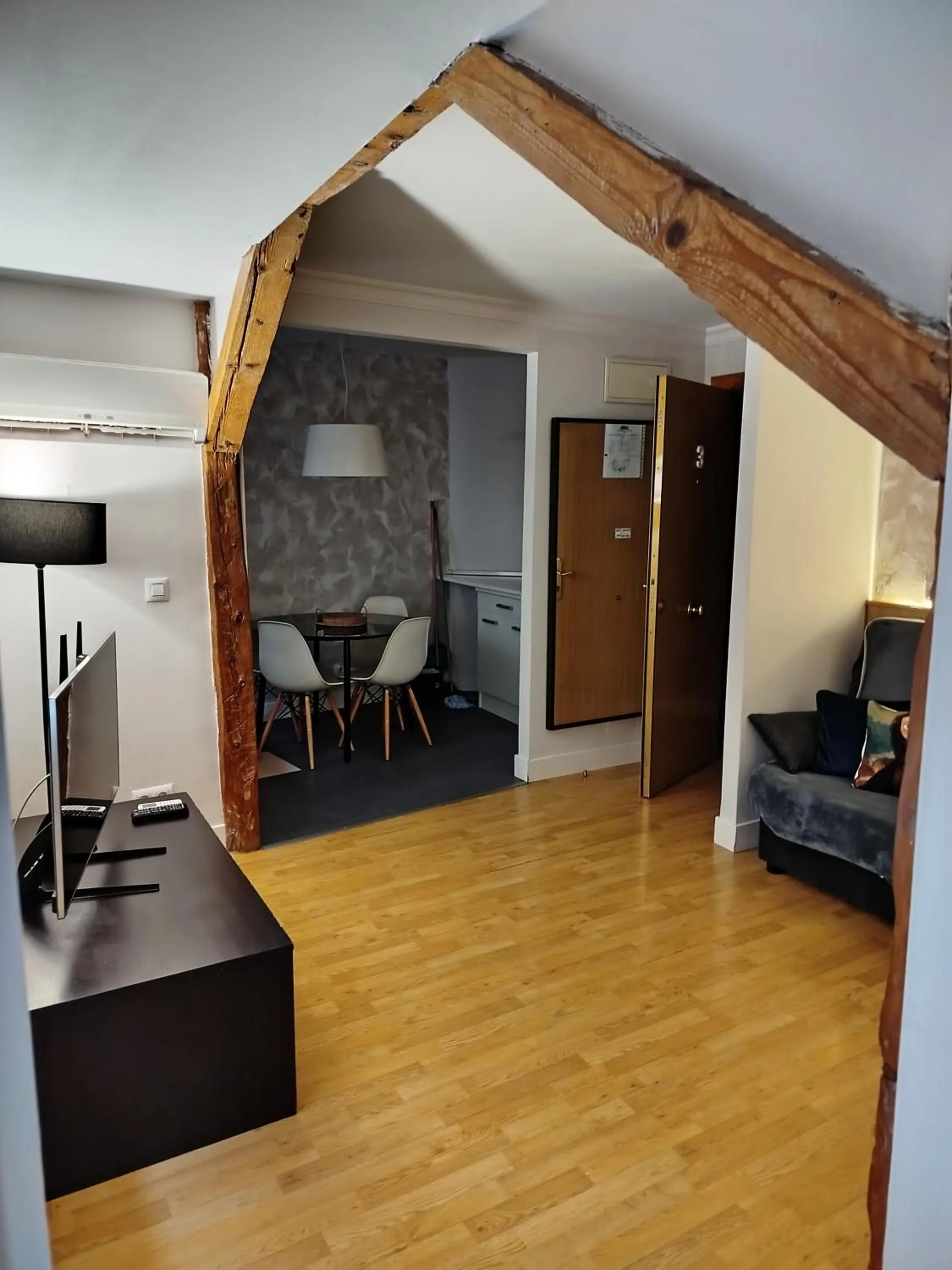 Kitchen or kitchenette in Hostal Santa Ana Colors