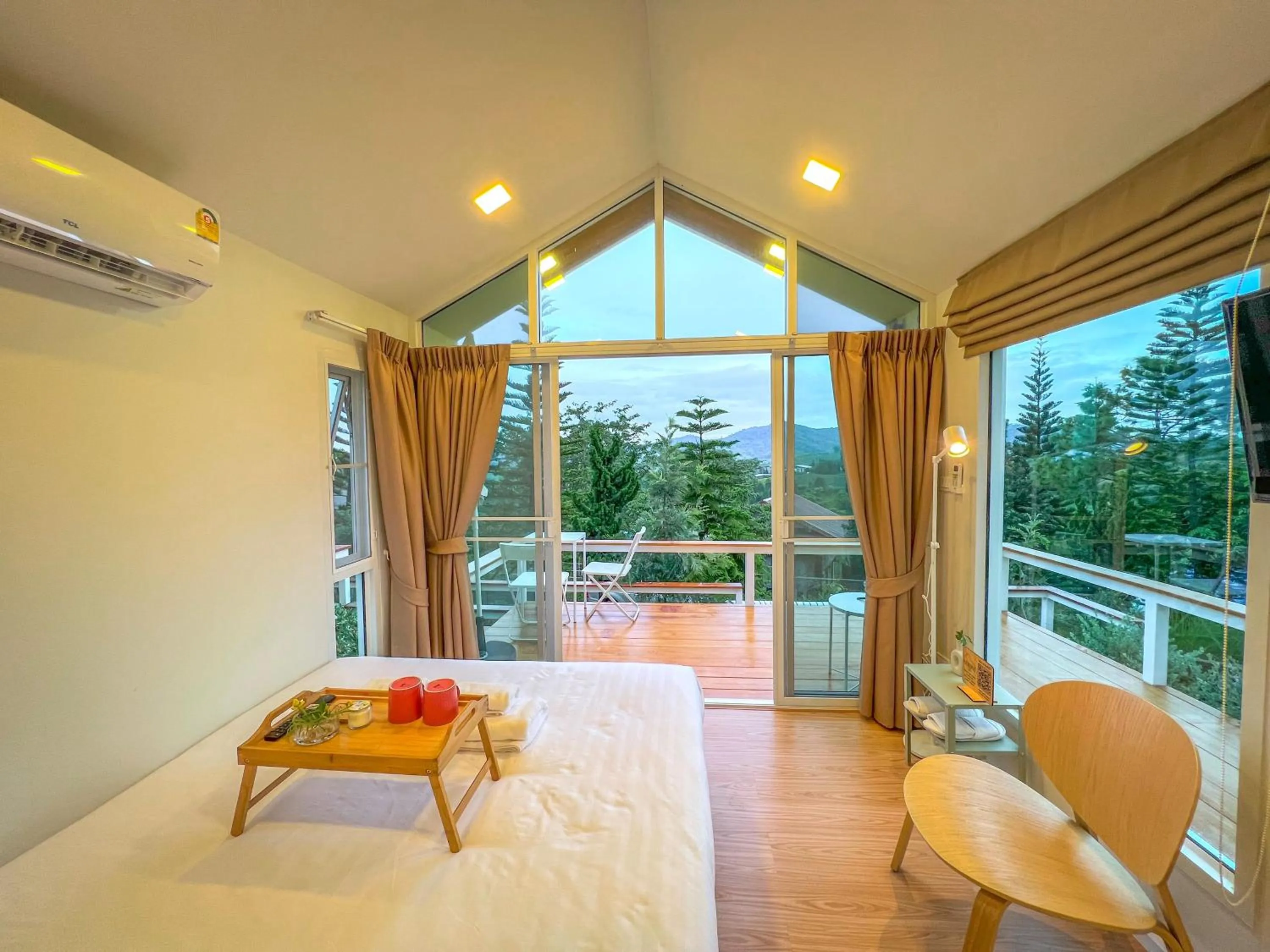 View (from property/room), Bed in Serene Khaokho