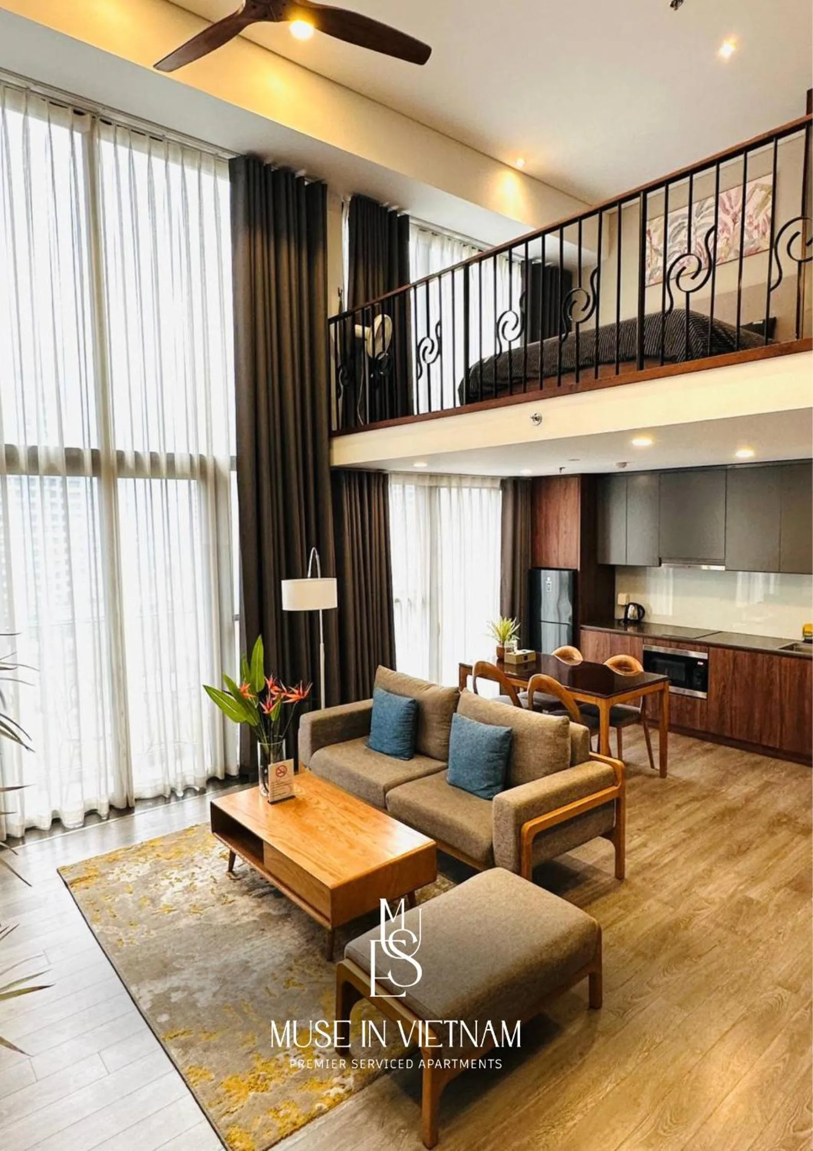 Living room in Muse Hanoi PentStudio West Lake