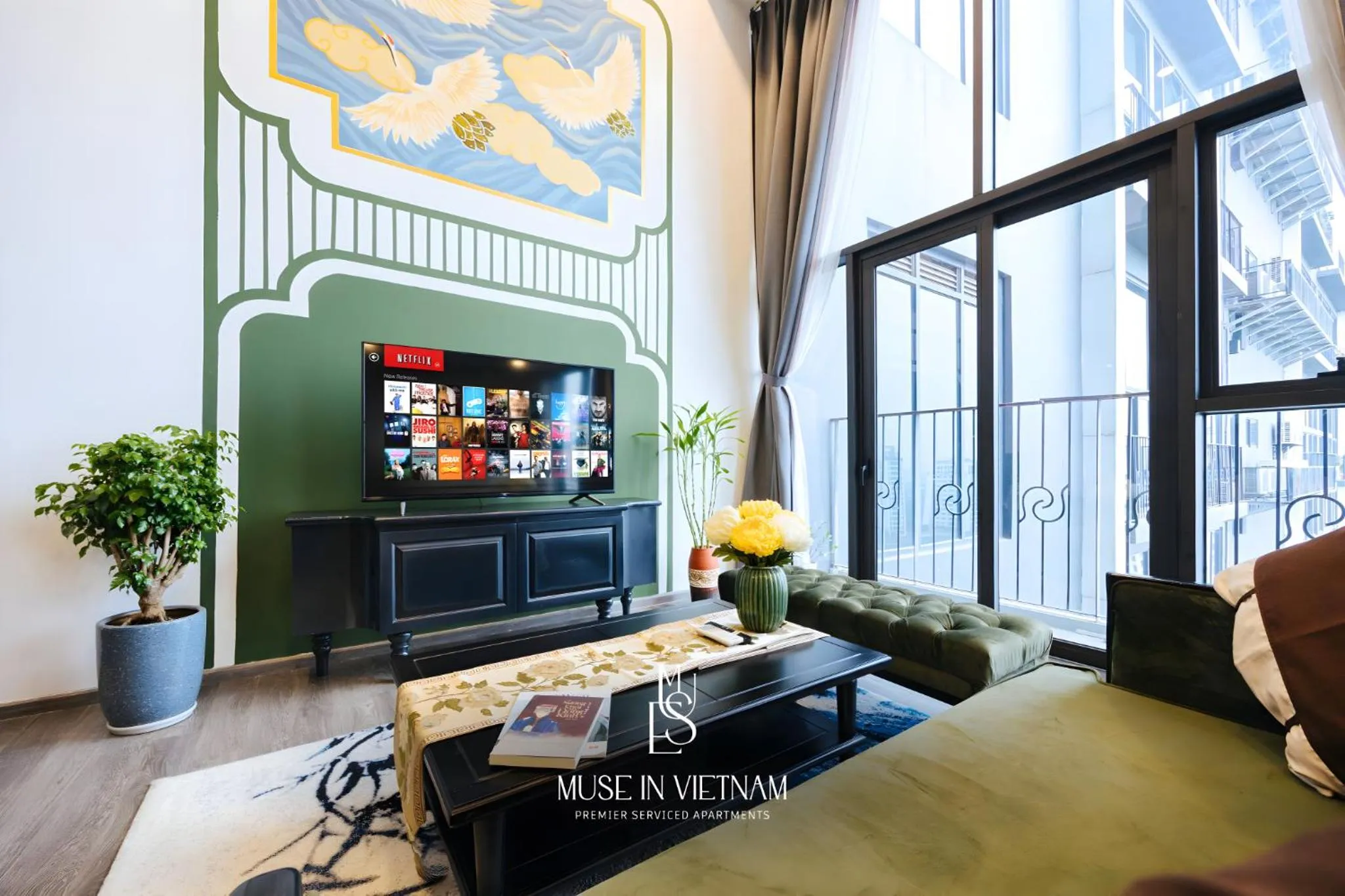 Living room in Muse Hanoi PentStudio West Lake