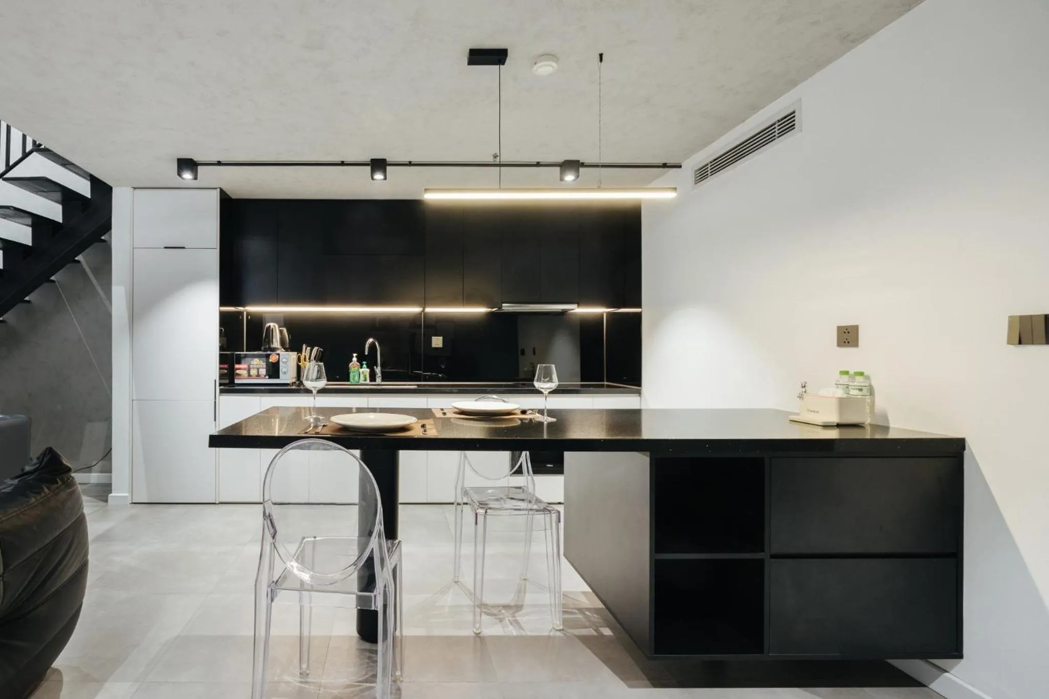 Dining area in Muse Hanoi PentStudio West Lake